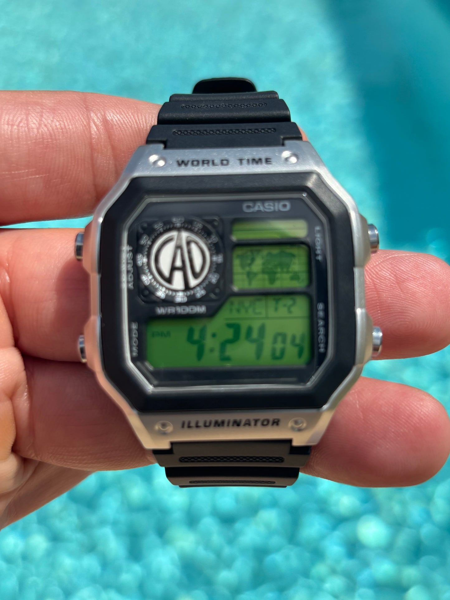 Modded Casio AE1200WHD “Minimalist Cigar Edition” – Custom Gel Filter, Rubber Straps & Unique Cigar Band Emblem