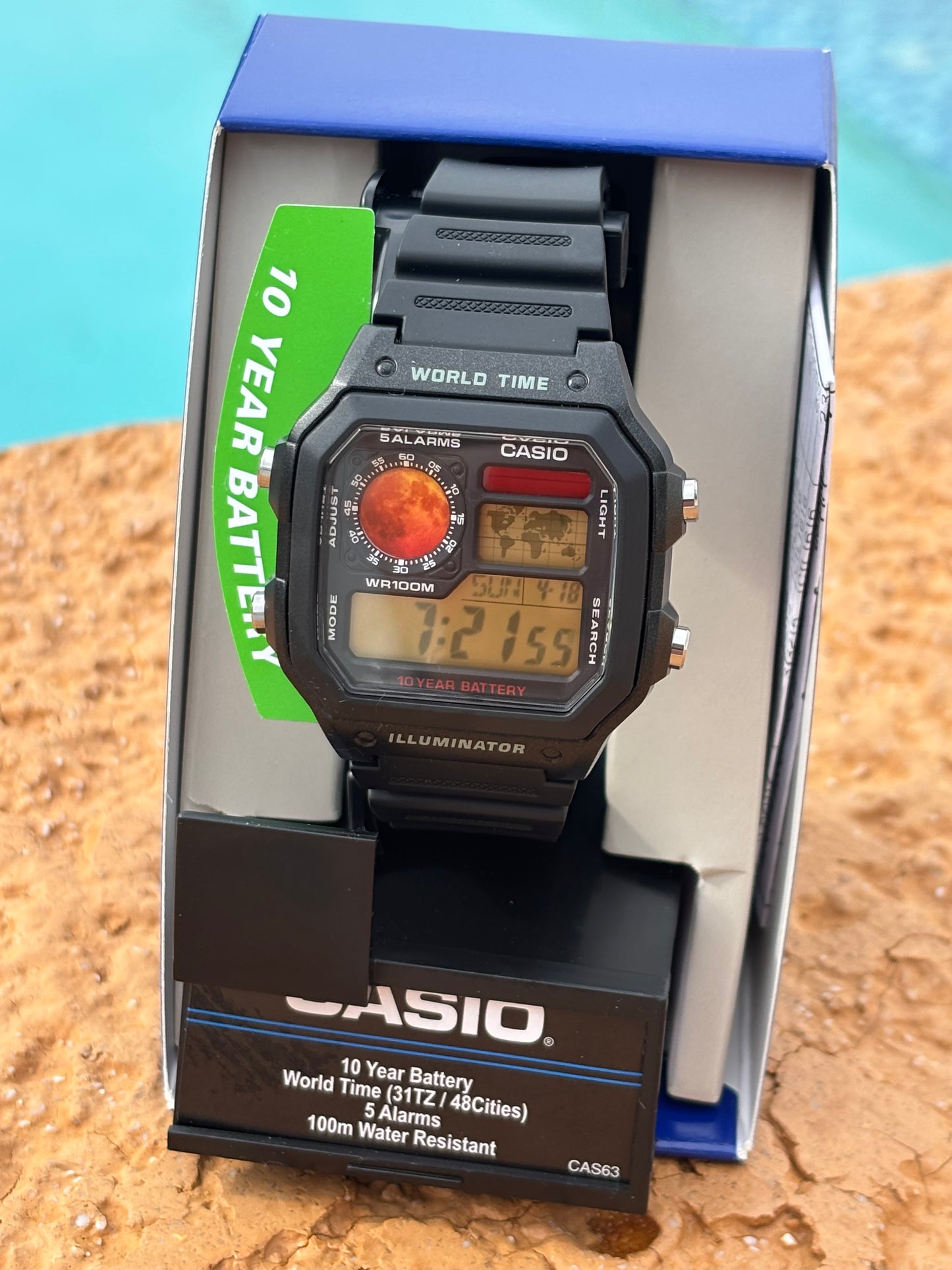 🚀 Casio AE1200 “Red Frontier” Mod – Mars Exploration Edition