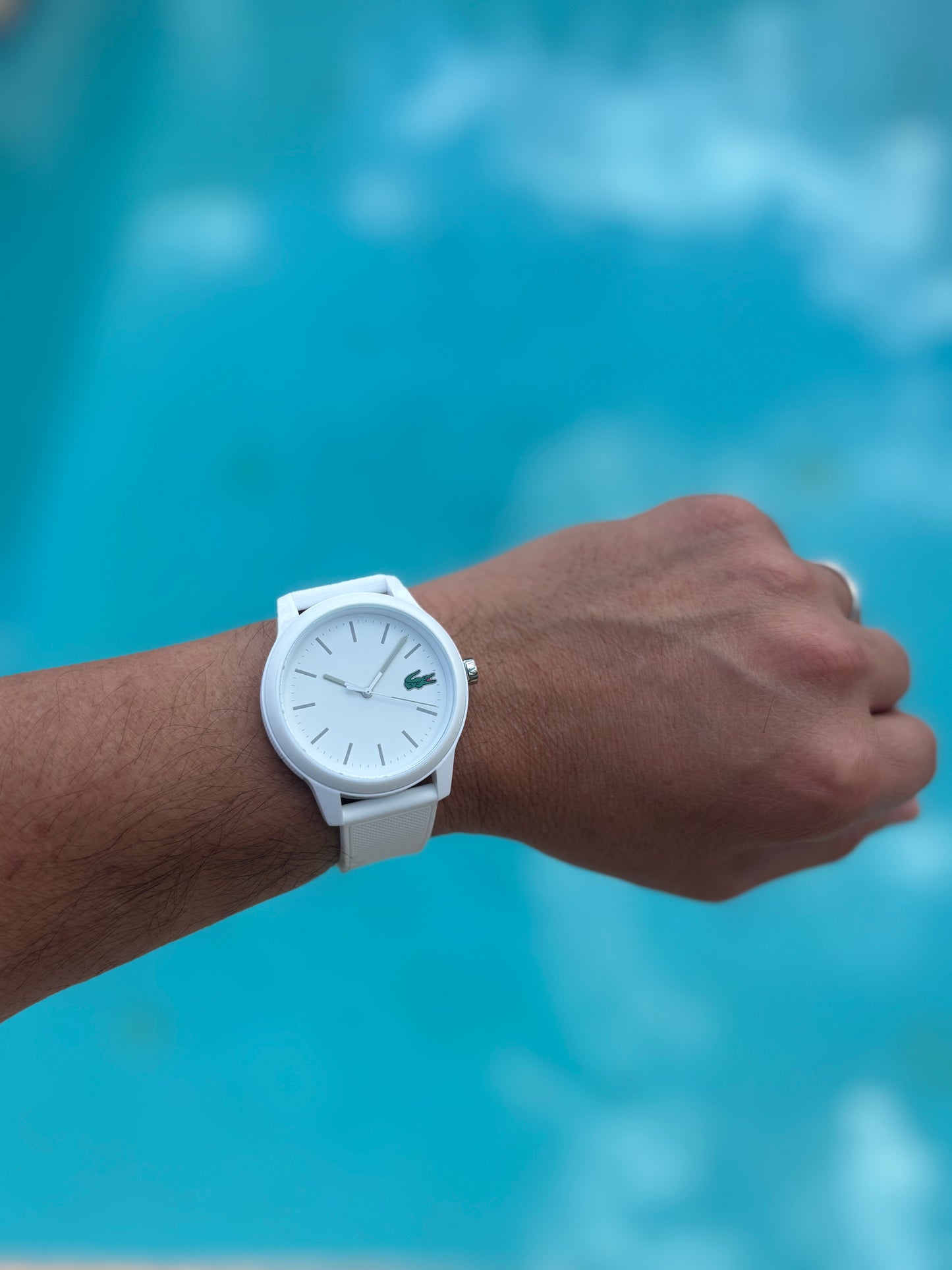 Lacoste L.12.12 White Silicone Watch 2010984 ā BNWT
