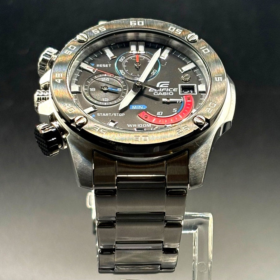 Casio Edifice EFR-558DB-1AV Chronograph Black Dial Stainless Steel Watch