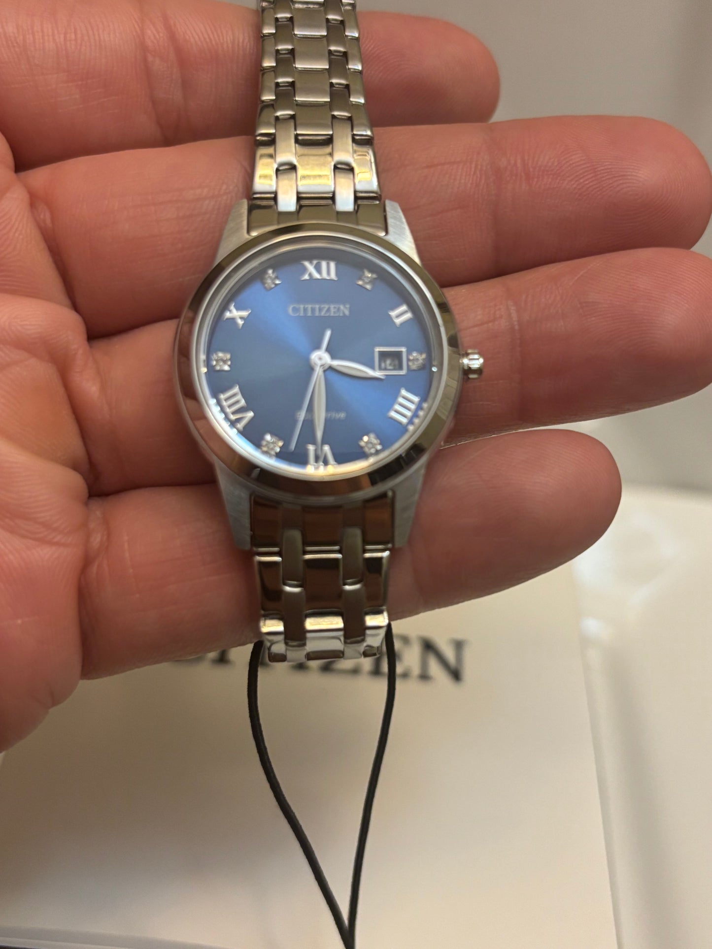 Citizen Eco-Drive FE1240-57L Women’s Classic Blue Dial Stainless Steel Watch