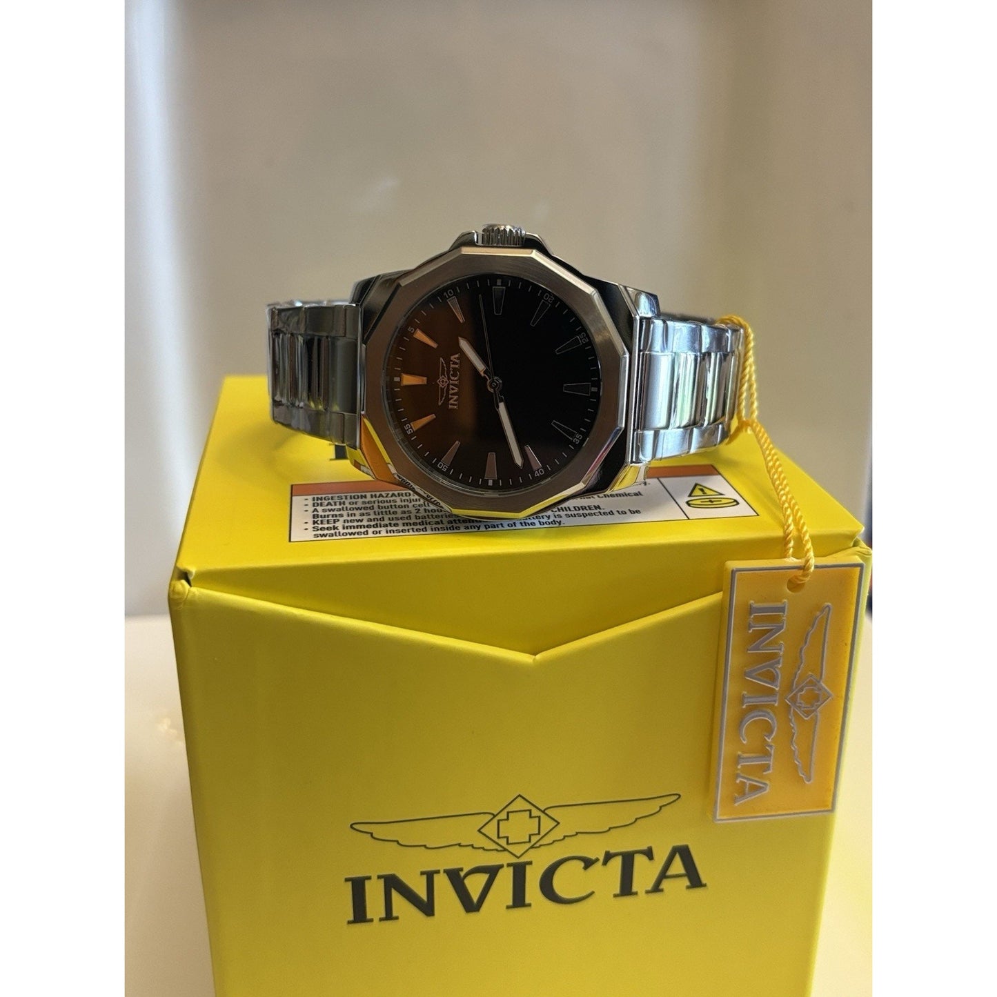 Invicta Speedway 46831 42mm Steel Black Dial Quartz New In Original Box and Tag