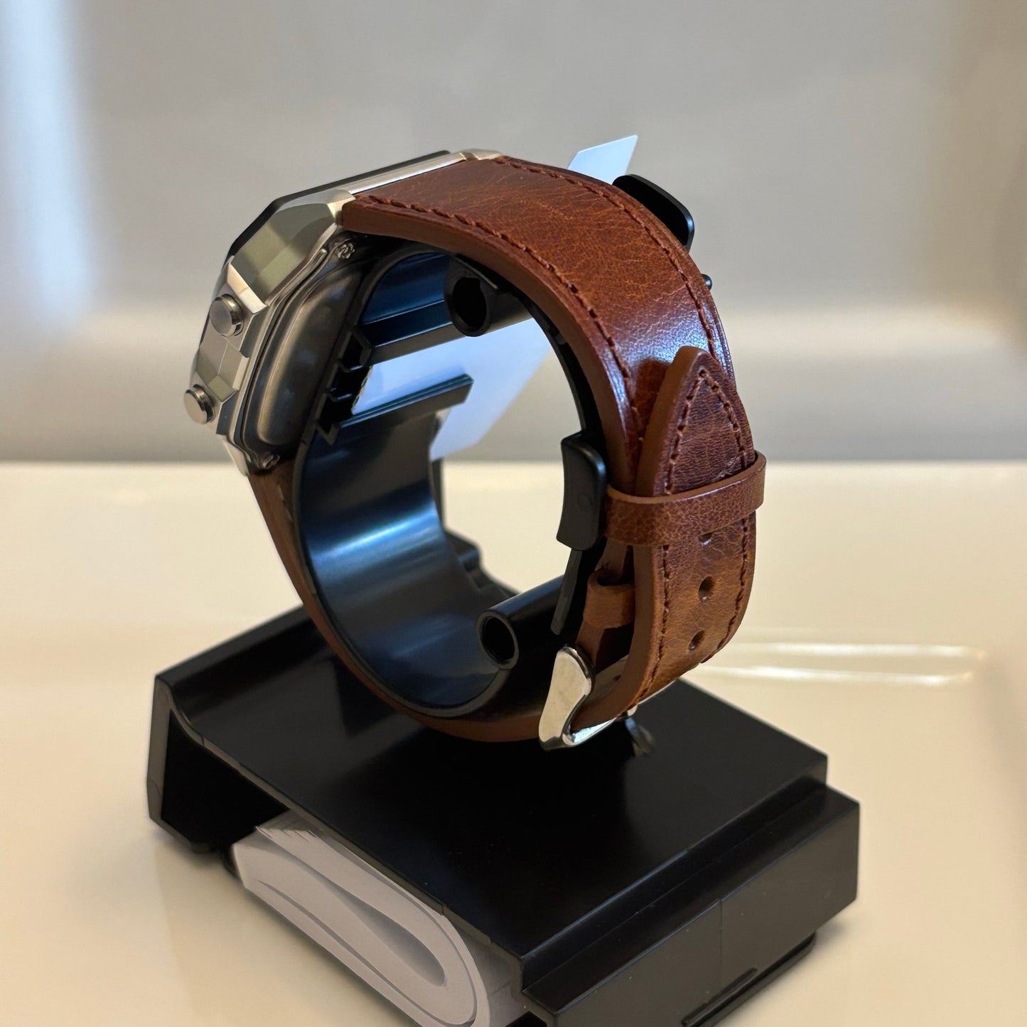 Customed Casio AE1200WH-1CV Leather
Straps Watch Into the Sunset Gel Filter