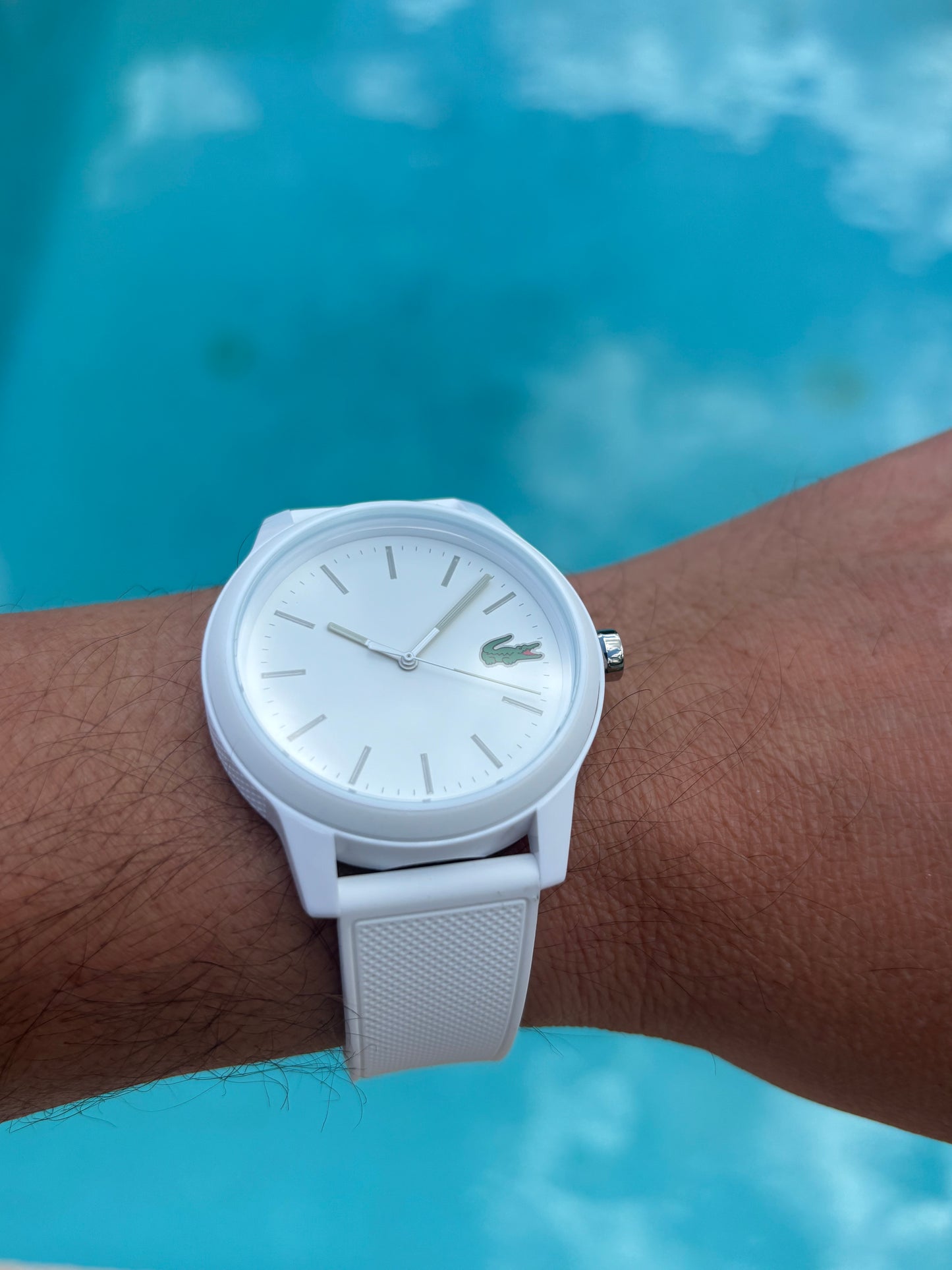 Lacoste L.12.12 White Silicone Watch 2010984 ā BNWT