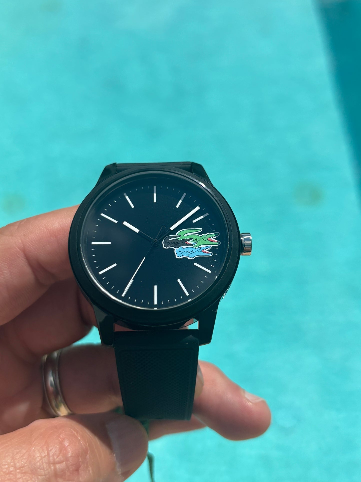 Lacoste L.12.12 Men’s Watch 2011134 – Black Silicone, 42 mm