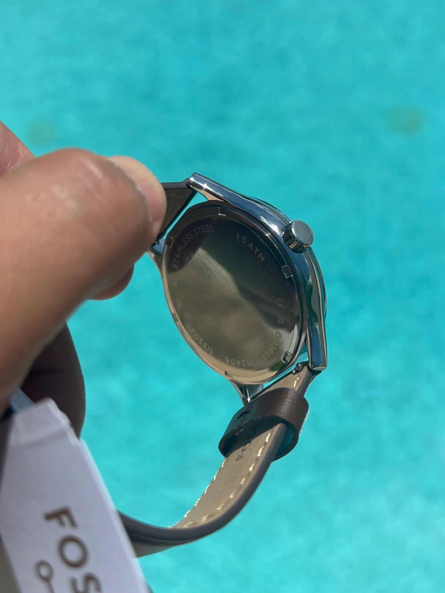 Fossil Fenmore BQ2865 – 44mm Cream Dial, Brown Leather, Quartz Three-Hand