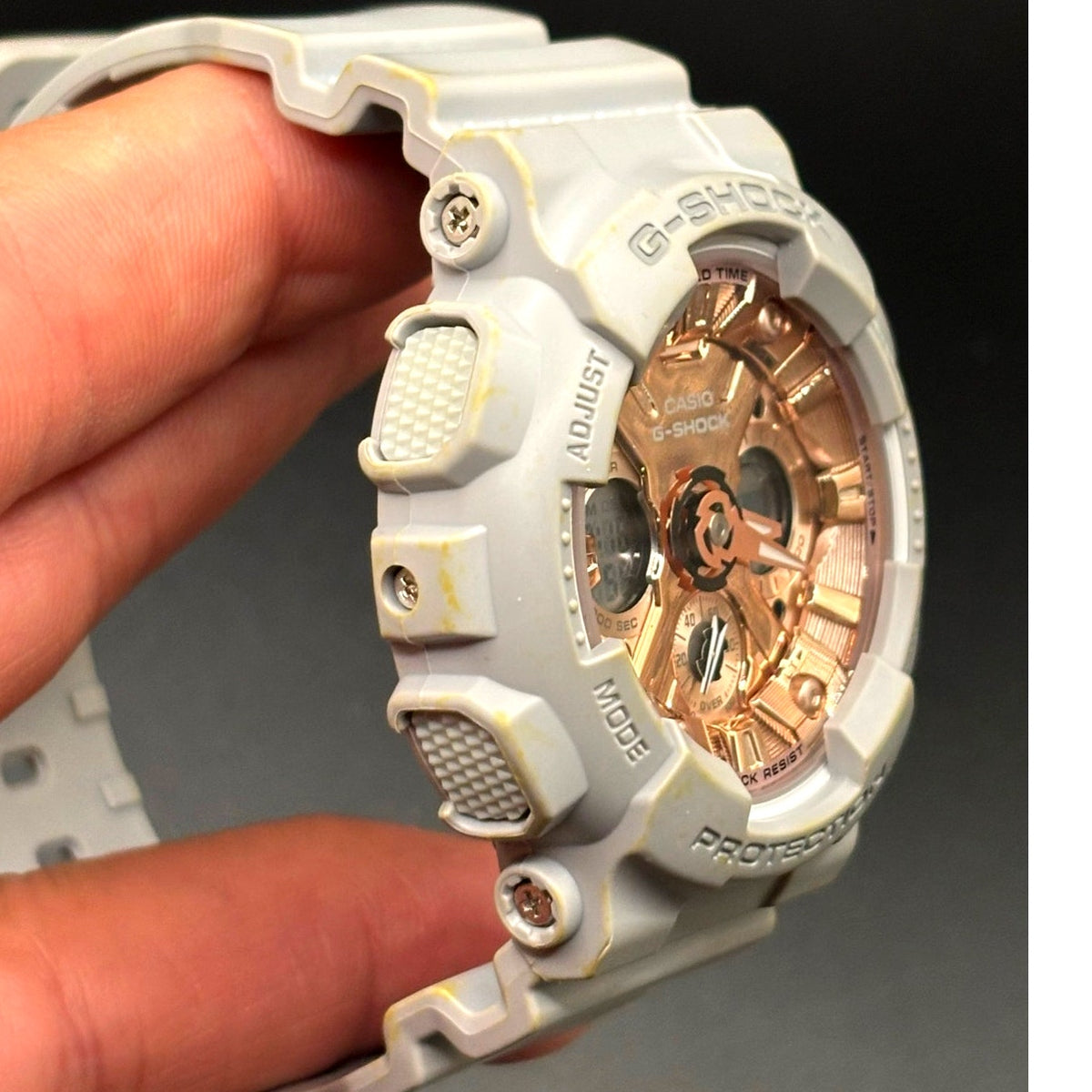 Casio G-Shock GMA-S120MF-8A Matte Gray Metallic Rose Gold Dial Women's Watch