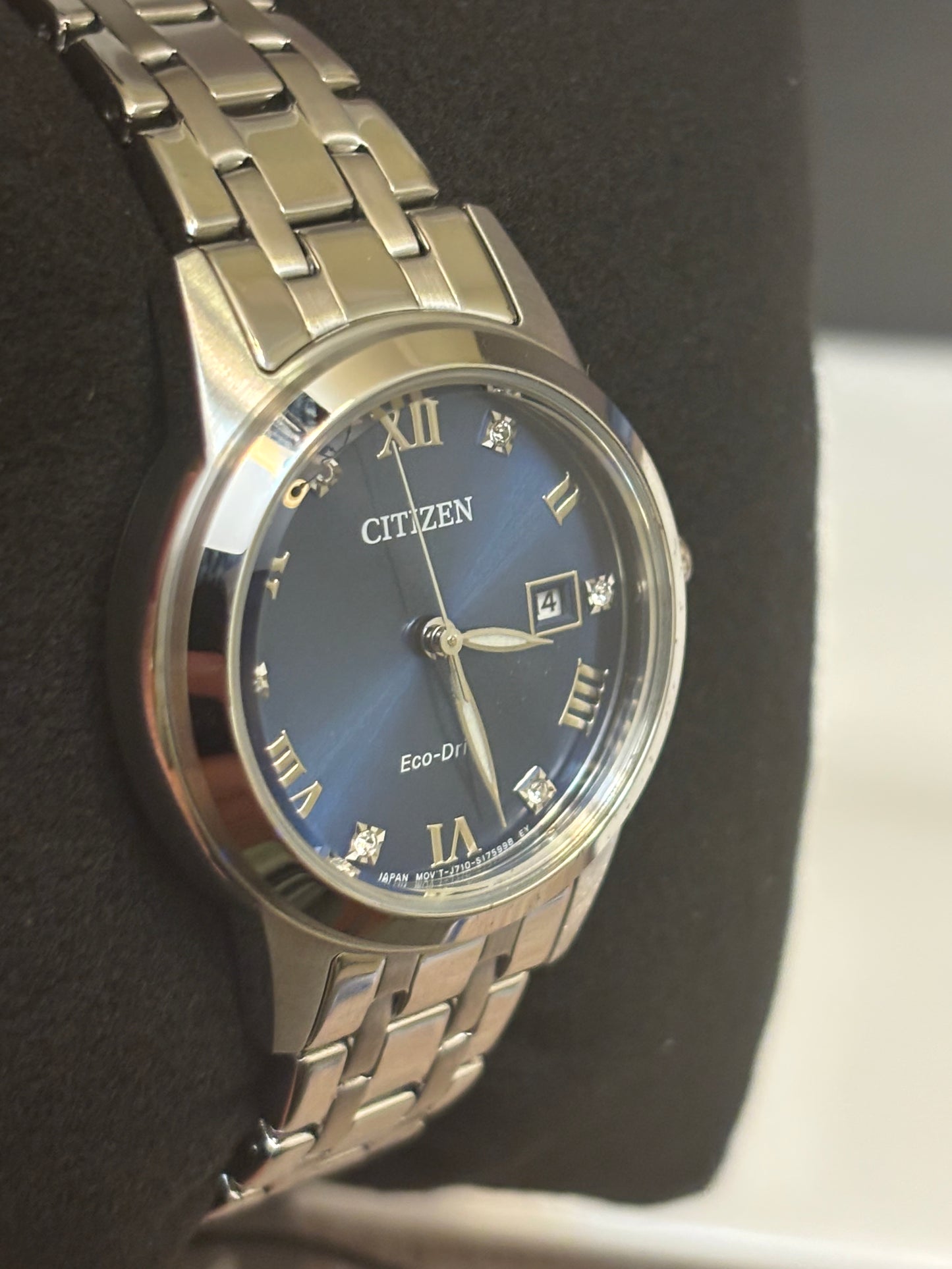 Citizen Eco-Drive FE1240-57L Women’s Classic Blue Dial Stainless Steel Watch