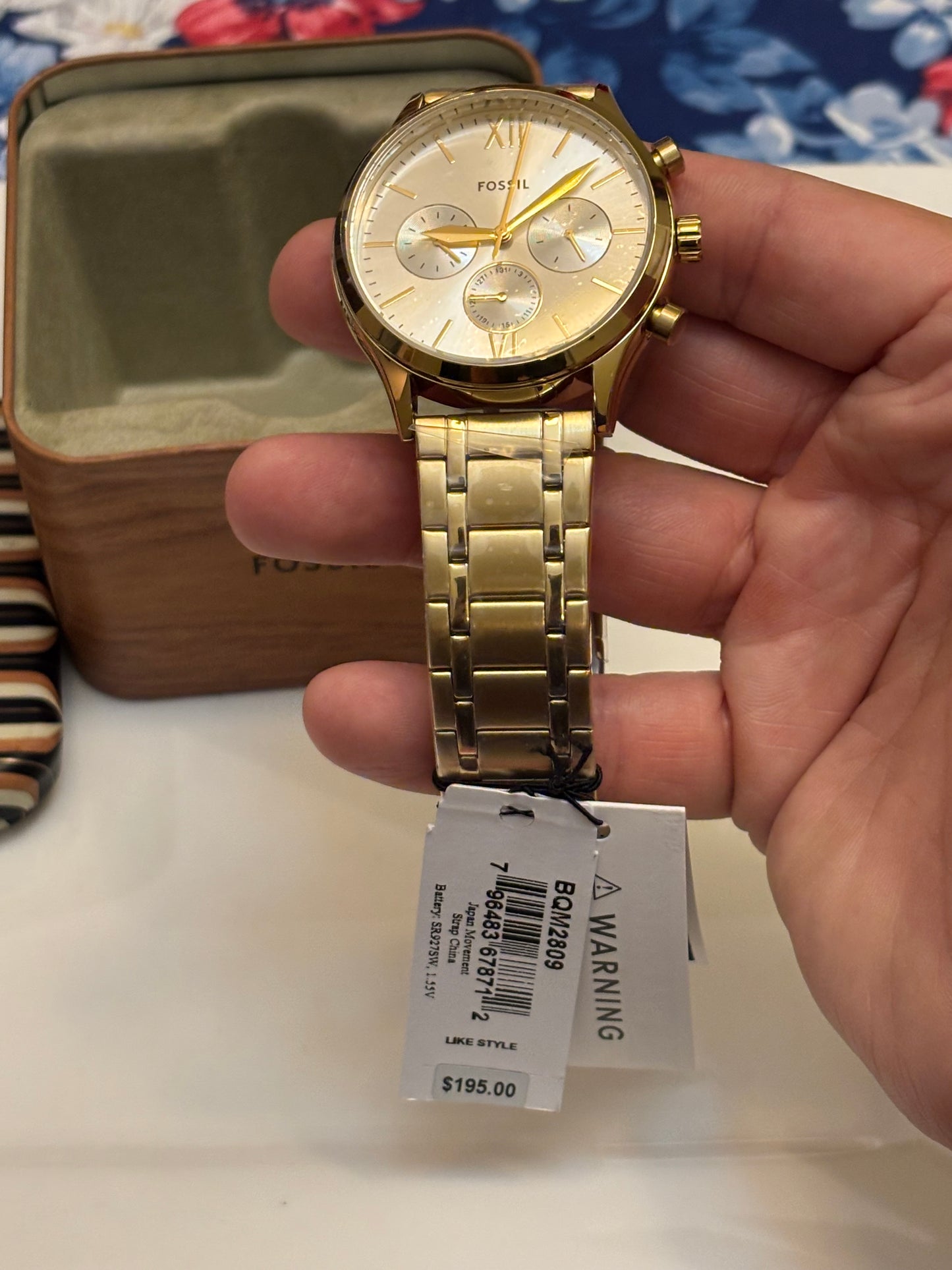 Fossil Fenmore Multifunction Gold-Tone Stainless Steel Men’s Watch BQM2809