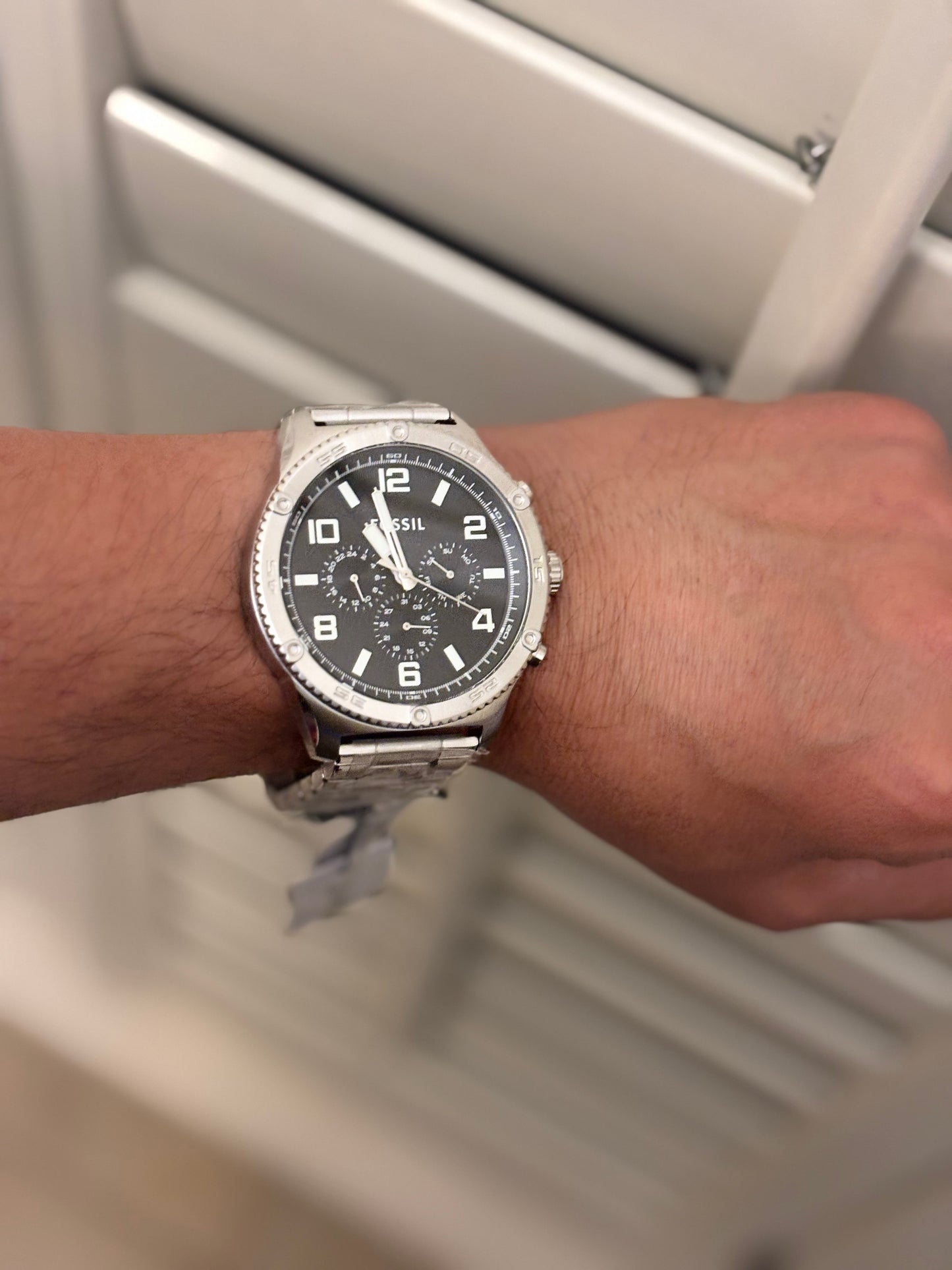 Fossil Brox BQ2797 Men’s Multifunction Watch • 50mm Black Dial • Stainless Steel • Free Shipping