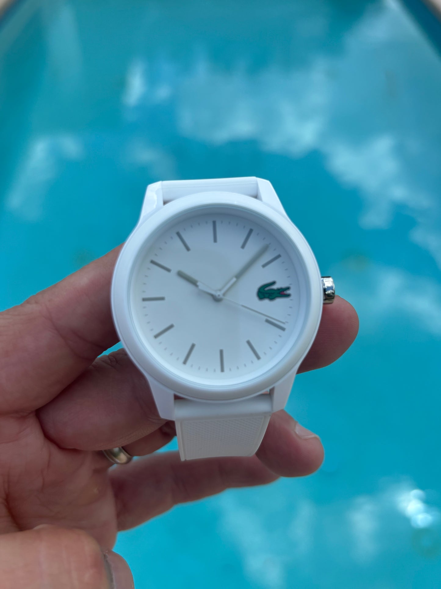 Lacoste L.12.12 White Silicone Watch 2010984 ā BNWT