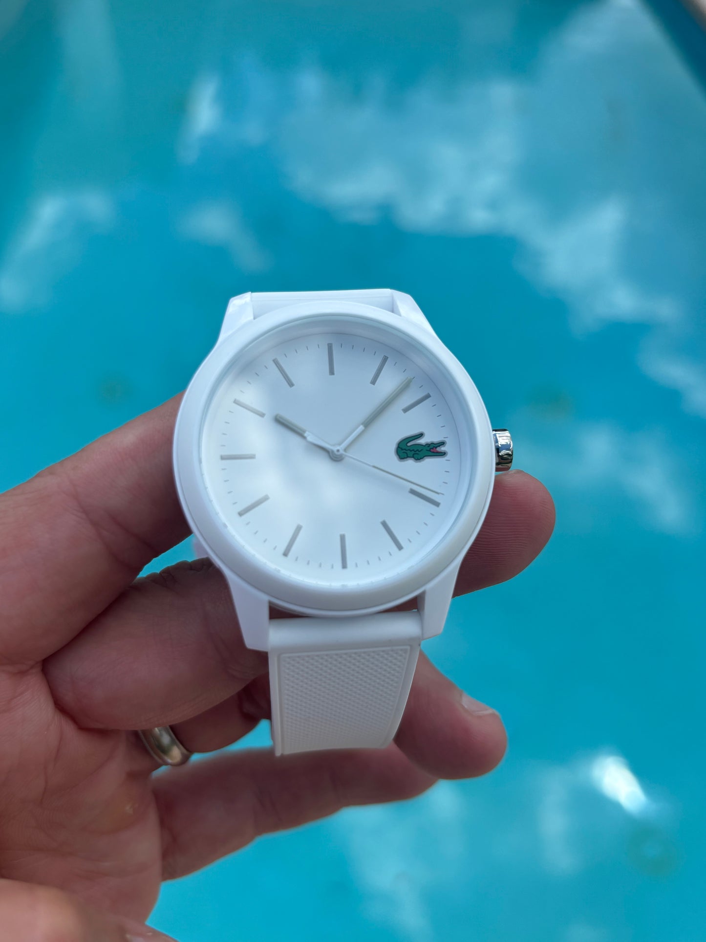 Lacoste L.12.12 White Silicone Watch 2010984 ā BNWT