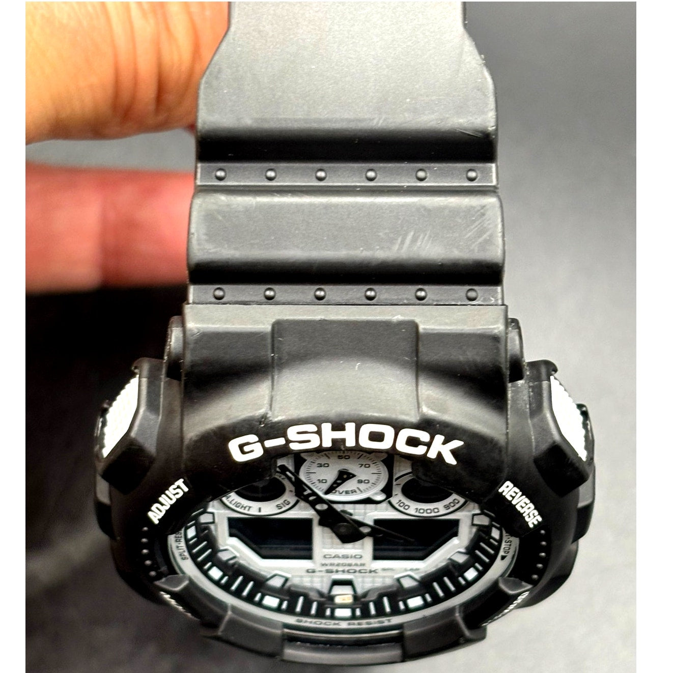 Casio G-Shock GA-100BW-1A Analog Digital Black White Men’s Watch 51mm