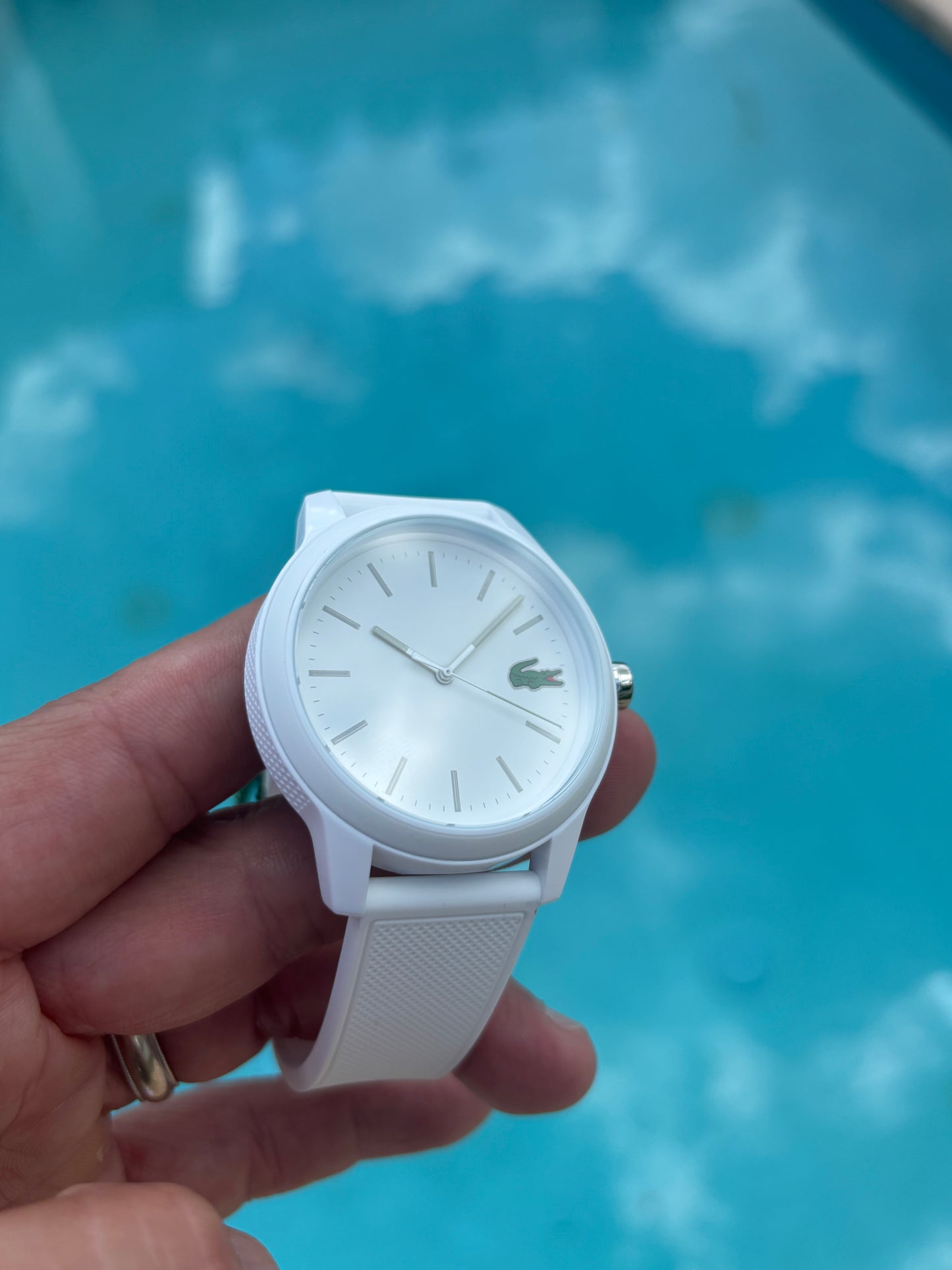 Lacoste L.12.12 White Silicone Watch 2010984 ā BNWT