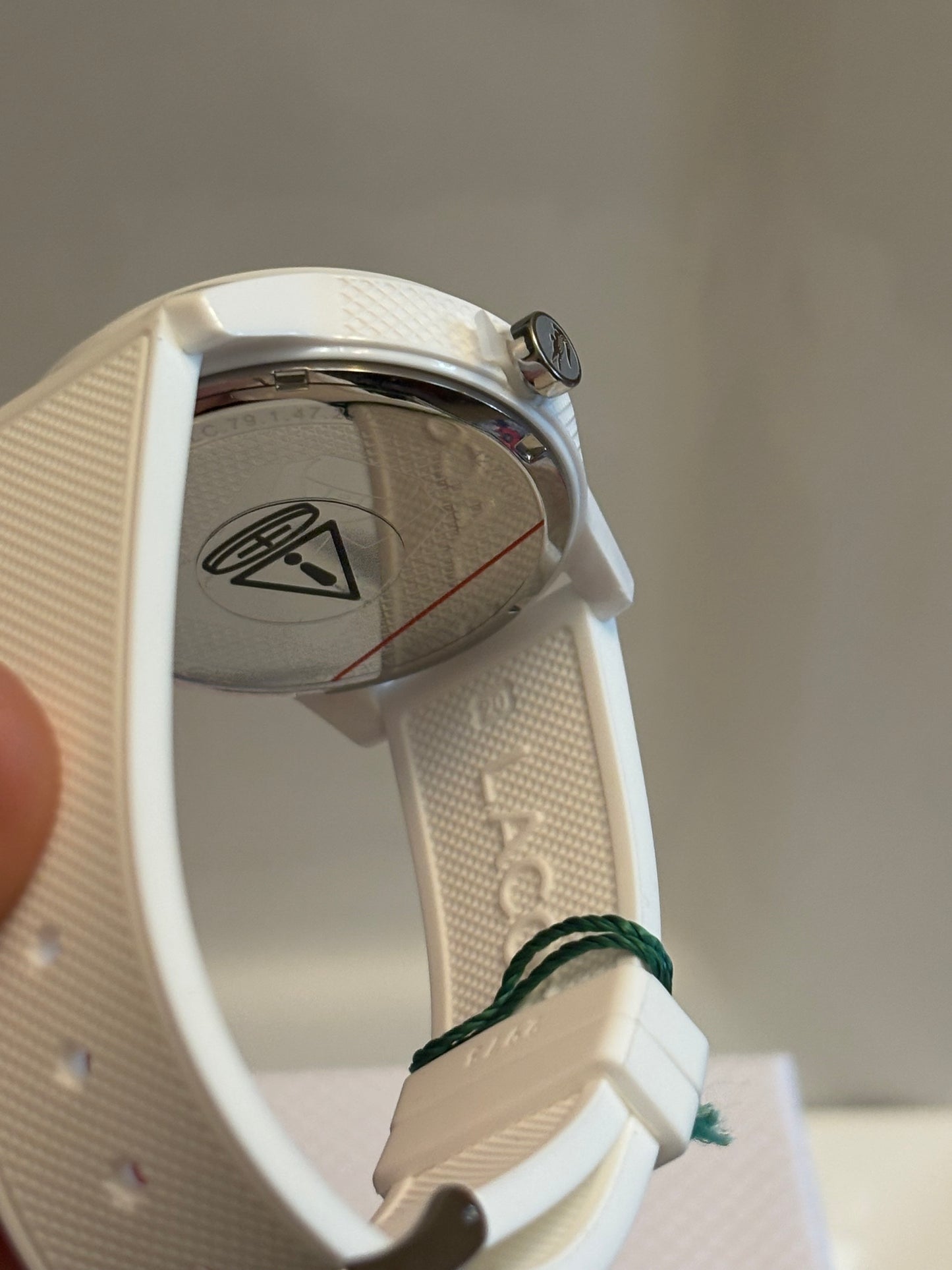 Lacoste L.12.12 White Silicone Watch 2010984 ā BNWT