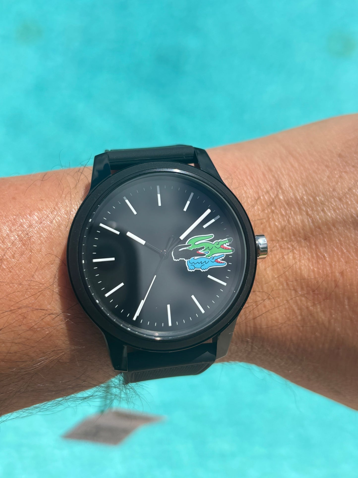 Lacoste L.12.12 Men’s Watch 2011134 – Black Silicone, 42 mm