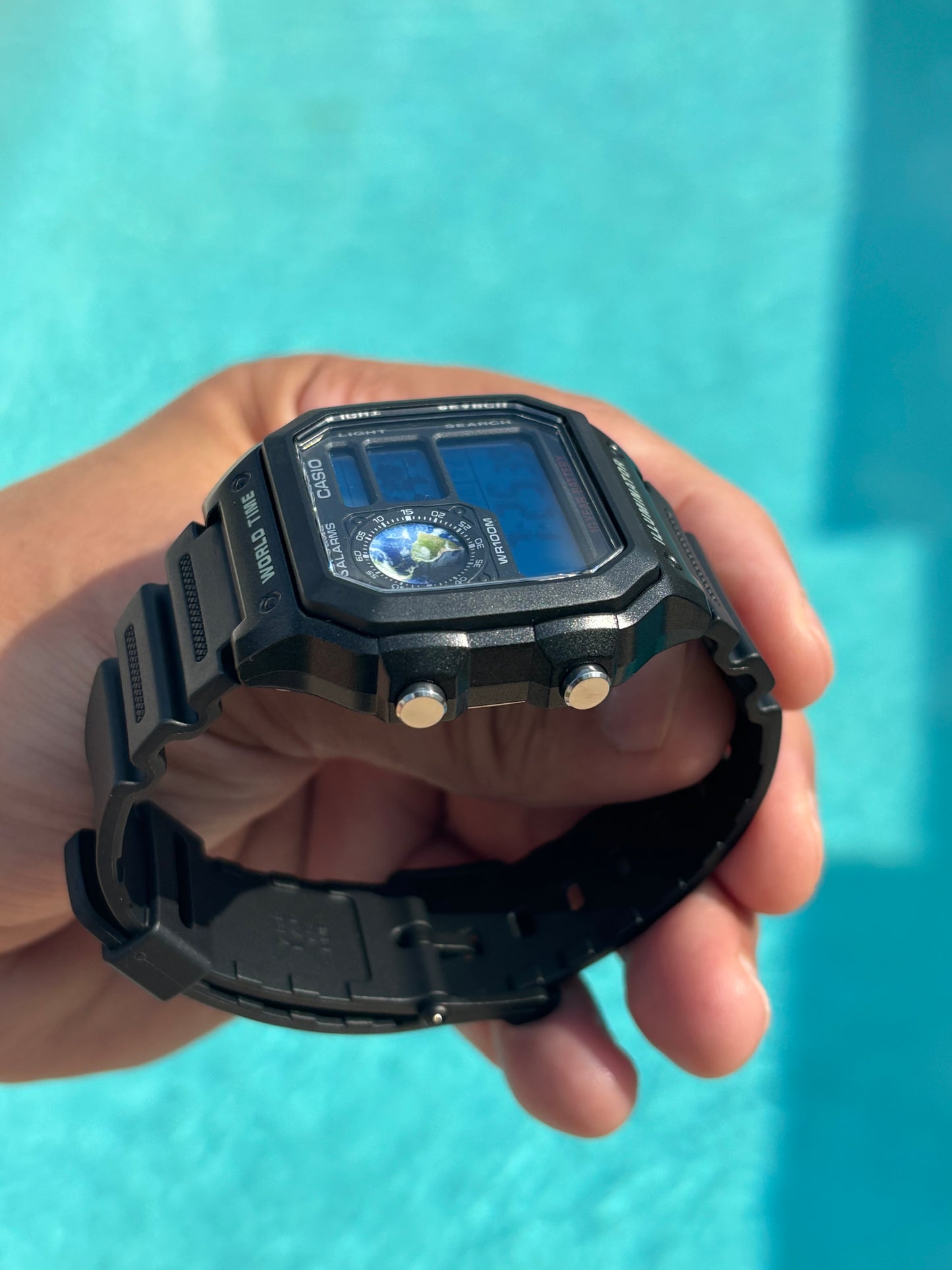🌍 Casio AE1200 “Blue Planet” Mod – Our Home on Your Wrist