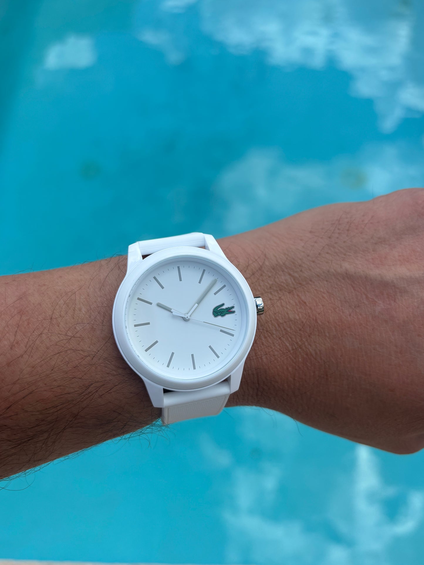 Lacoste L.12.12 White Silicone Watch 2010984 ā BNWT
