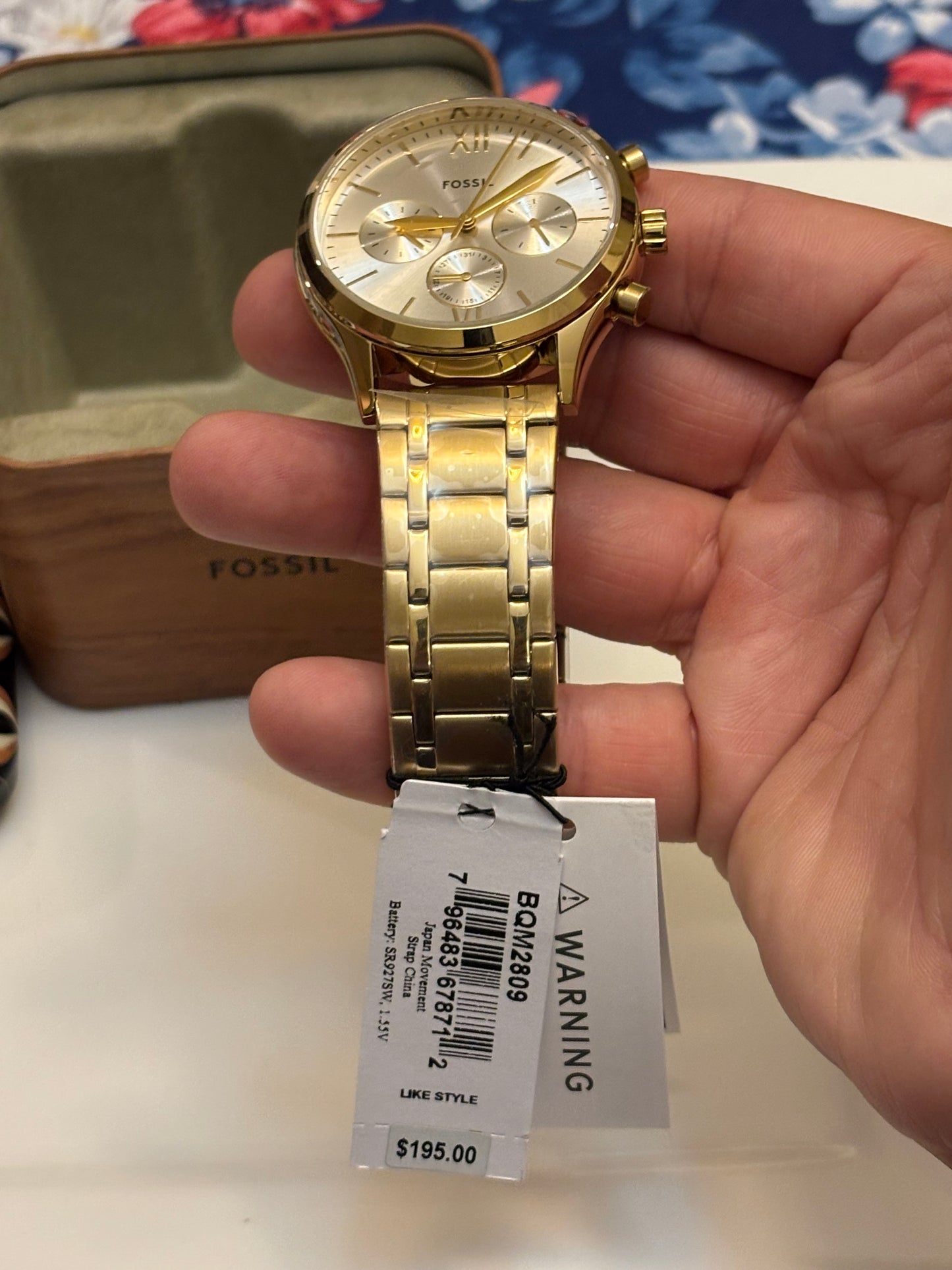 Fossil Fenmore Multifunction Gold-Tone Stainless Steel Men’s Watch BQM2809