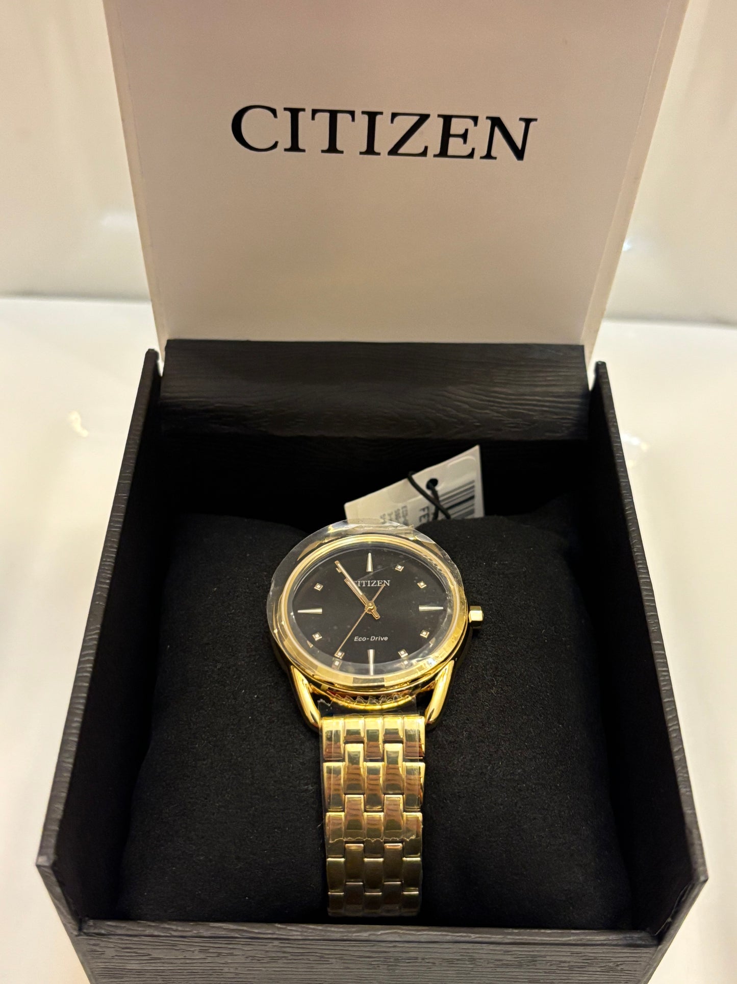 Citizen Eco-Drive FE7092-50E Women’s Dress Classic Gold-Tone Stainless Steel Watch