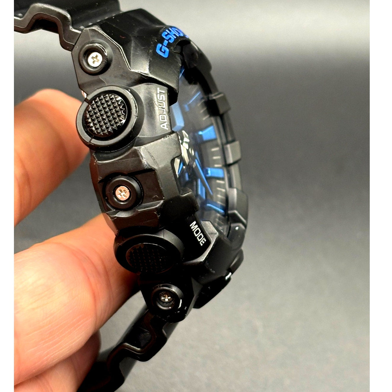 Casio G-Shock GA-710-1A2 Virtual Blue Analog Digital 200M Men’s Watch LED Light