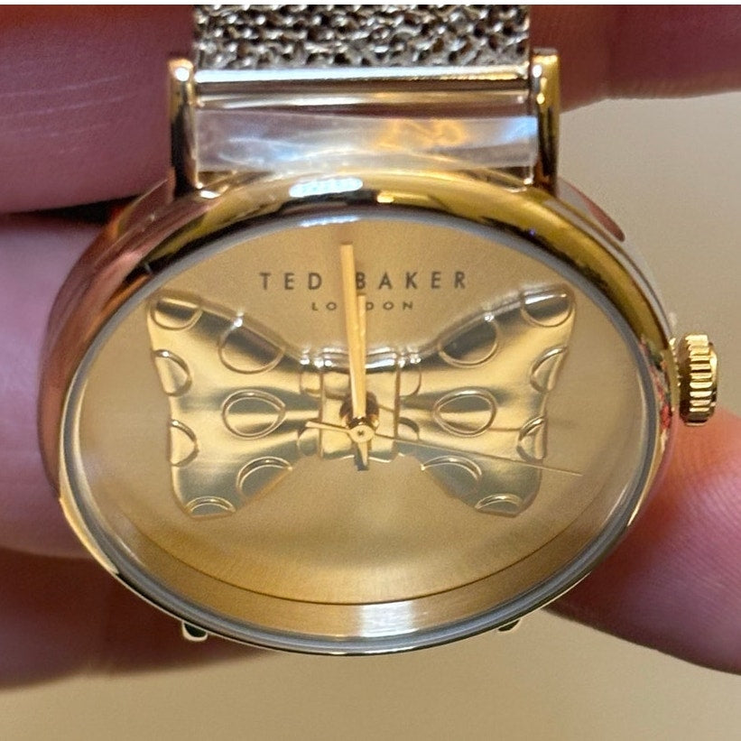 Ted Baker Phylipa BKPPHS303G – Gold-Tone Bow-Tie Dial, Stainless Steel