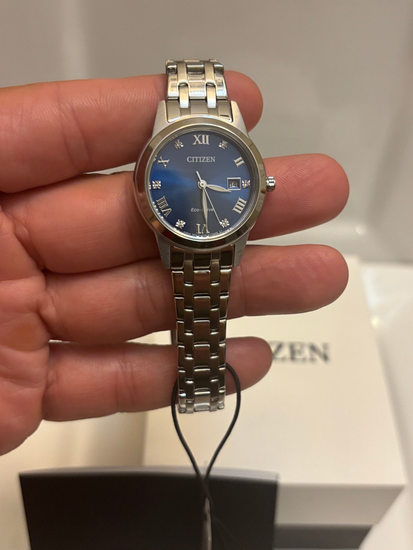 Citizen Eco-Drive FE1240-57L Women’s Classic Blue Dial Stainless Steel Watch