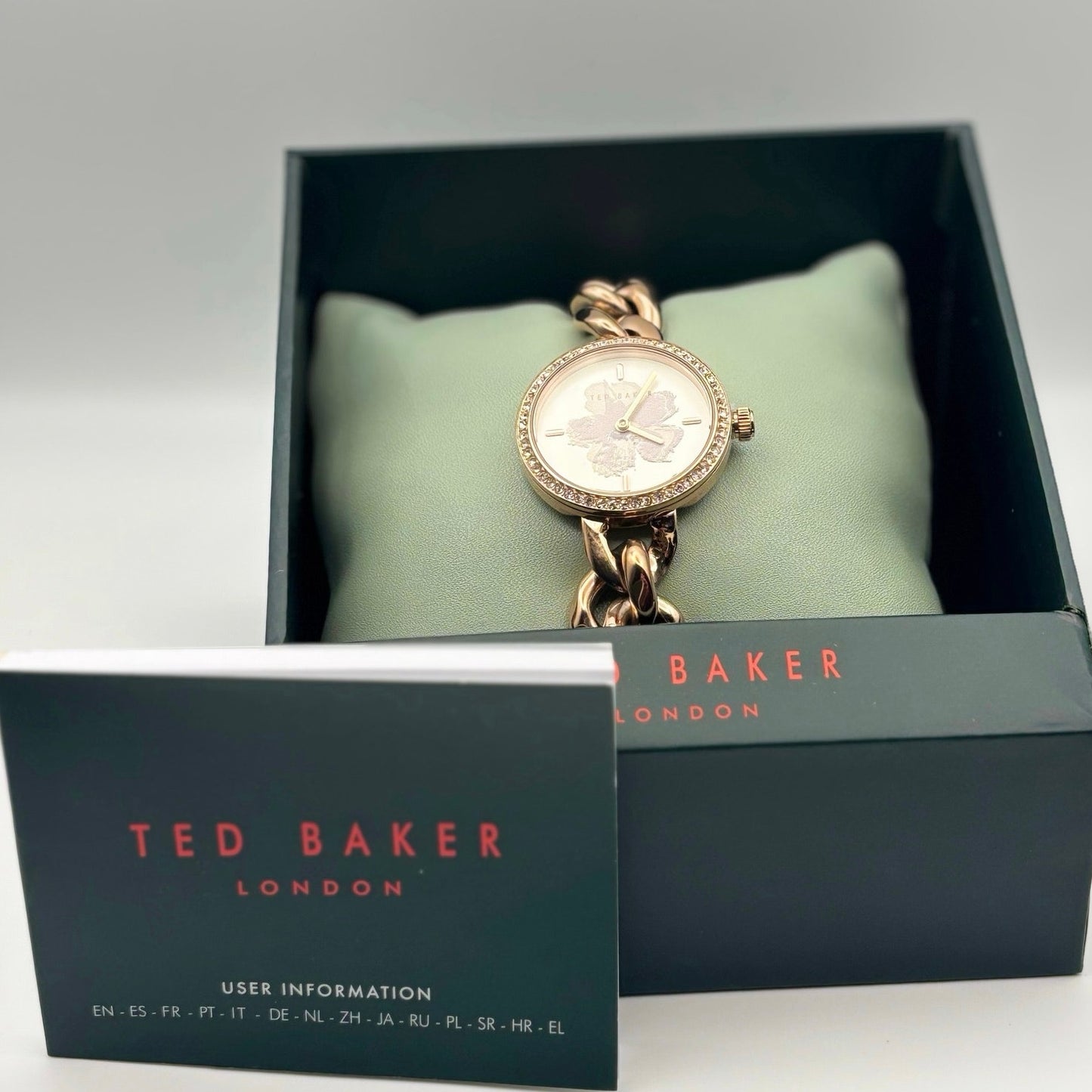 Ted Baker Maiisie BKPMSS2049I Womens 28mm Rose Gold Stainless Quartz NIBWT