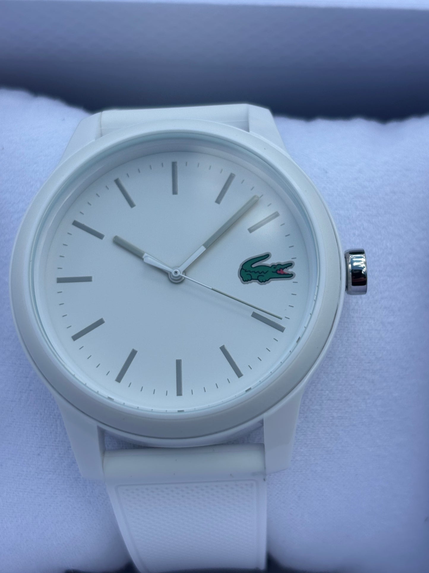 Lacoste L.12.12 White Silicone Watch 2010984 ā BNWT