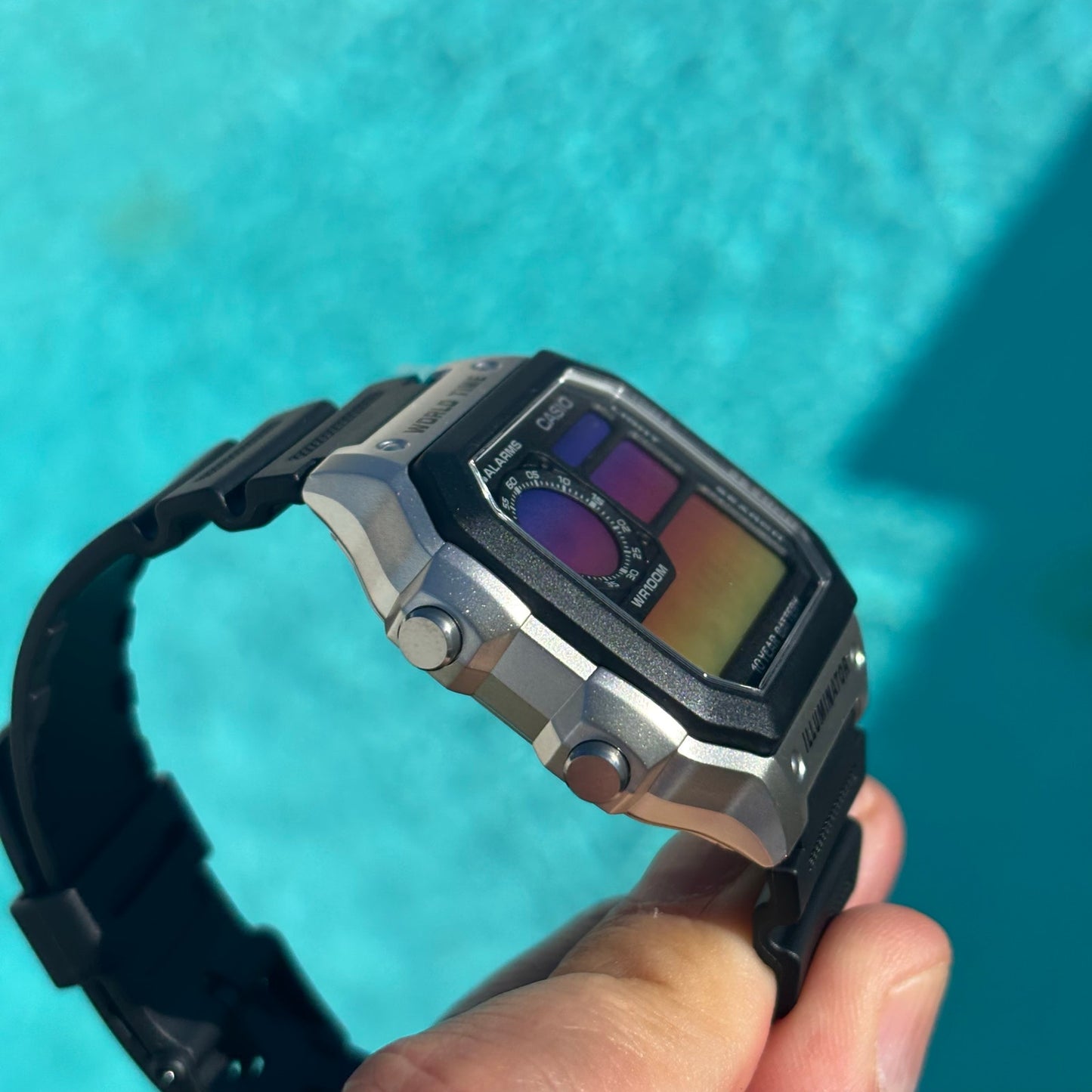 Customed Casio AE1200WH-1CV Watch Into the Sunset Gel Filter