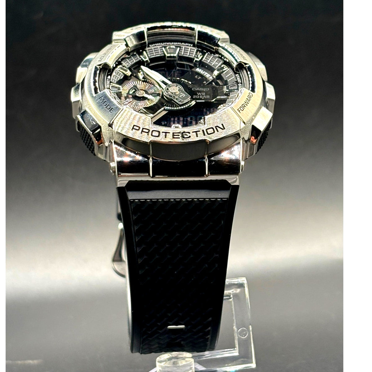 Casio G-Shock G-Steel GM110-1A Polished Metal Bezel Men’s Watch