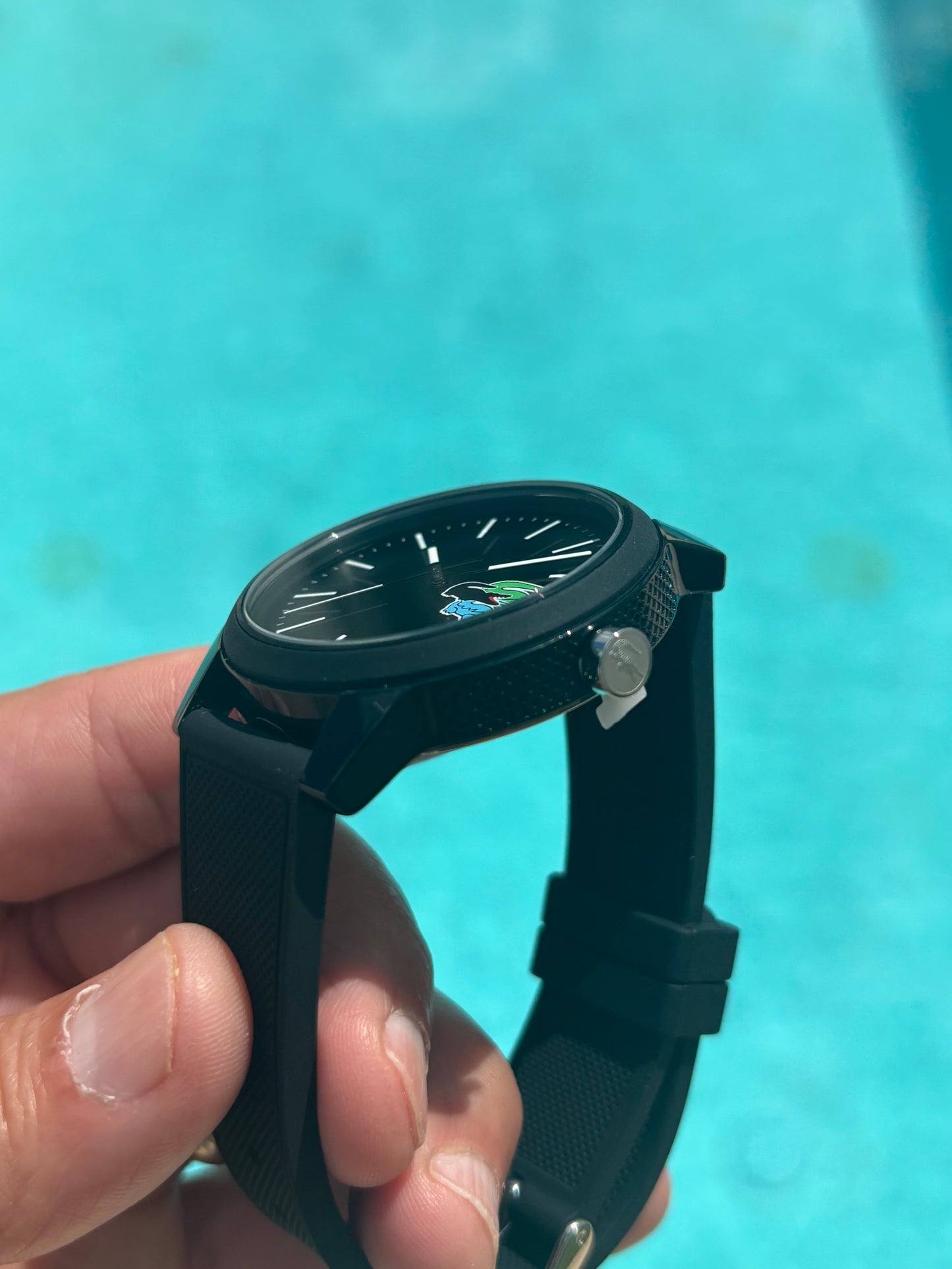 Lacoste L.12.12 Men’s Watch 2011134 – Black Silicone, 42 mm