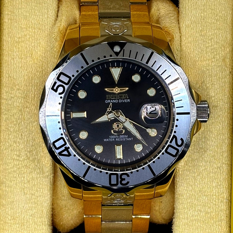 Invicta 16034 Grand Diver Automatic Two Tone Stainless Steel Men's 47mm Watch