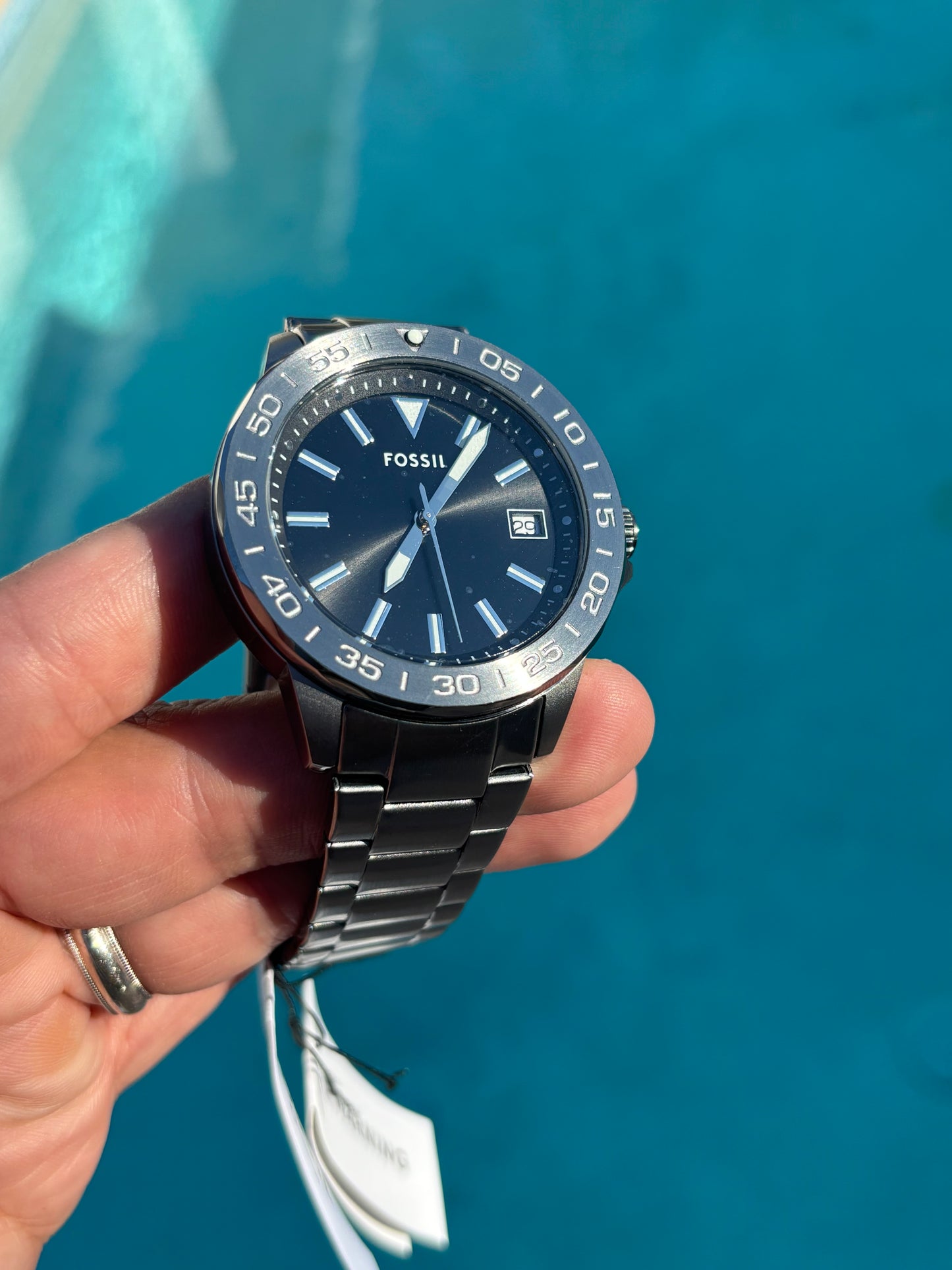 Fossil Bannon BQ2785SET Watch + Extra Strap Box Set — Smoke Stainless — Free Shipping