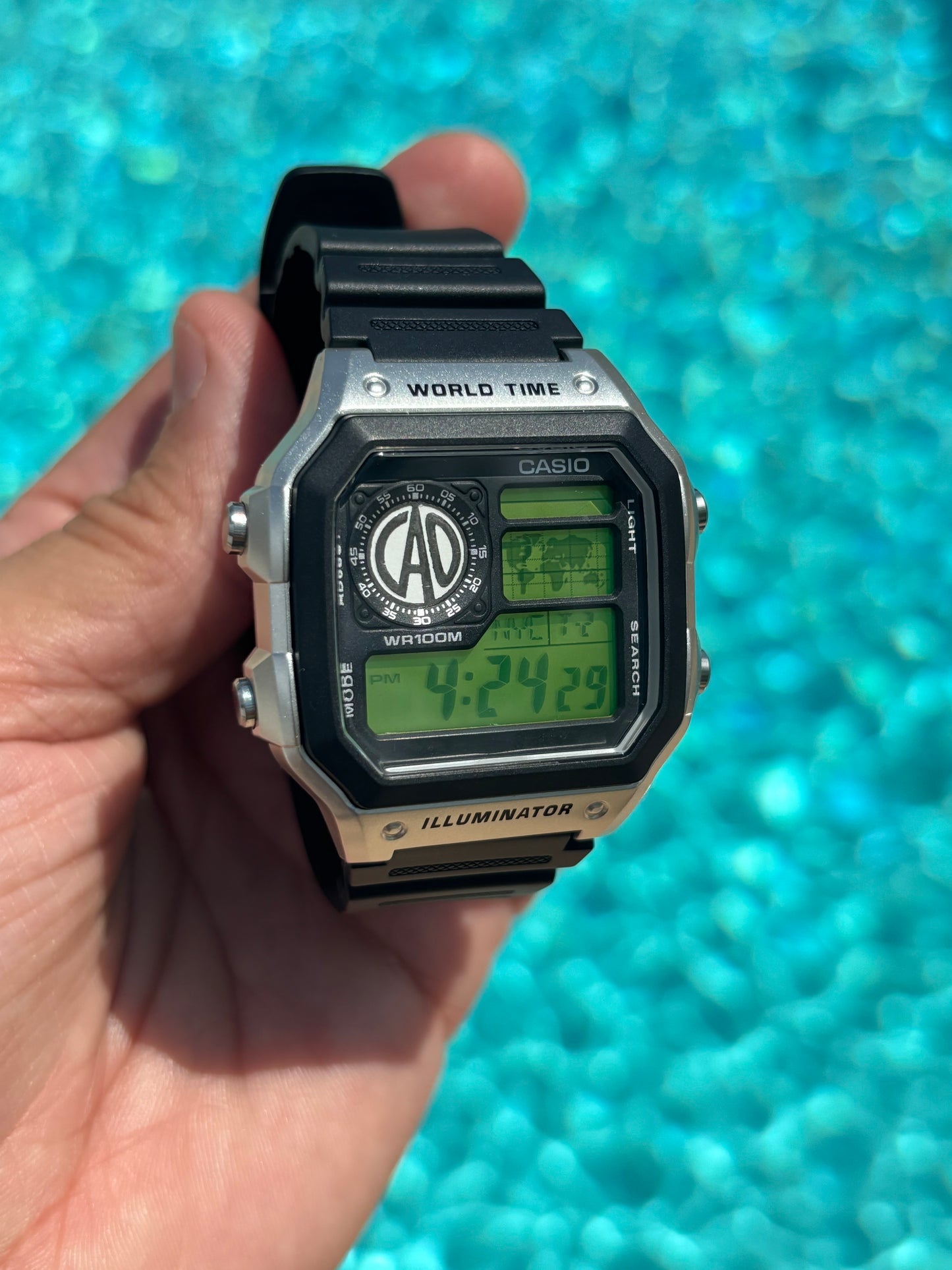 Modded Casio AE1200WHD “Minimalist Cigar Edition” – Custom Gel Filter, Rubber Straps & Unique Cigar Band Emblem