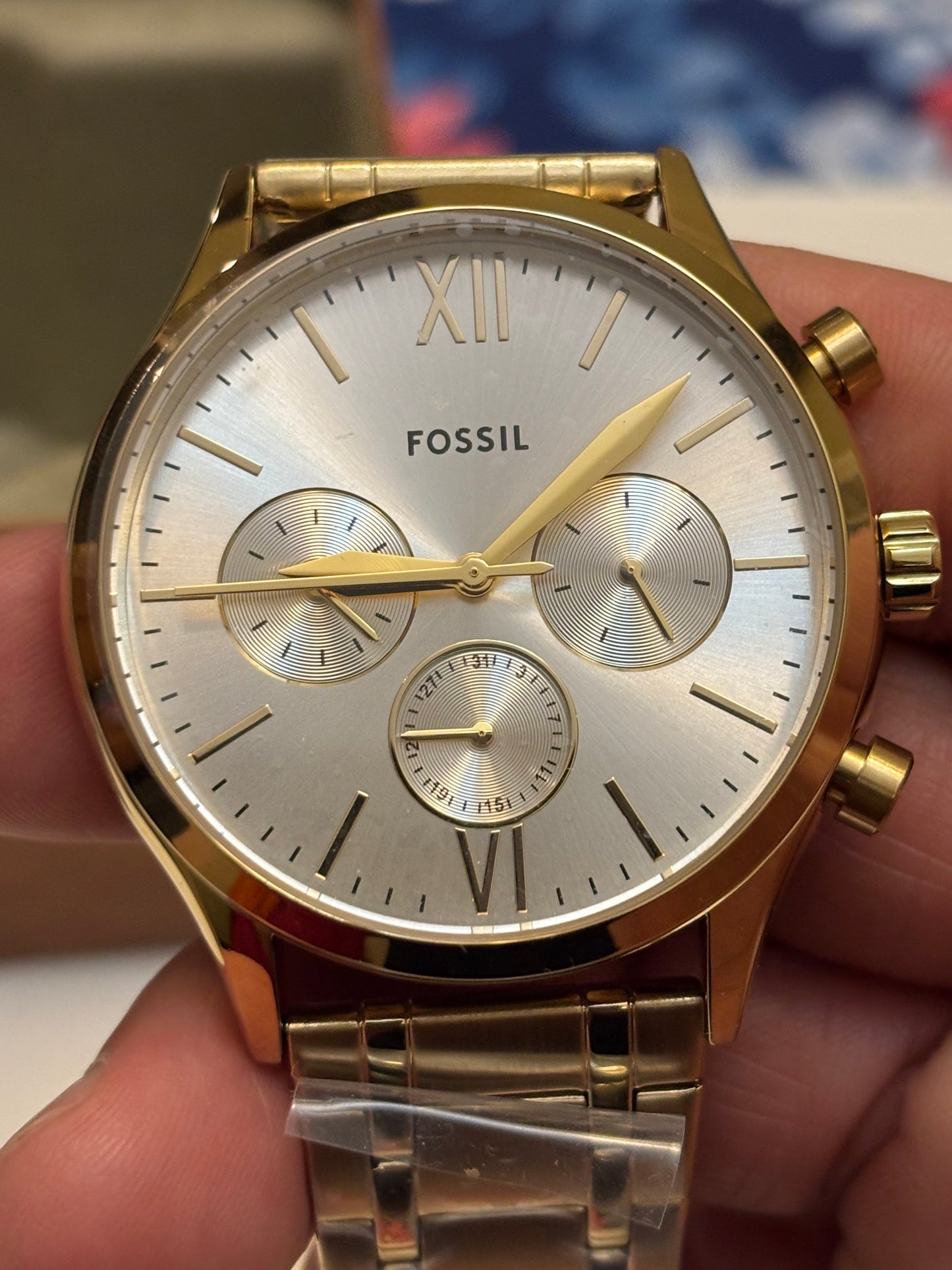 Fossil Fenmore Multifunction Gold-Tone Stainless Steel Men’s Watch BQM2809