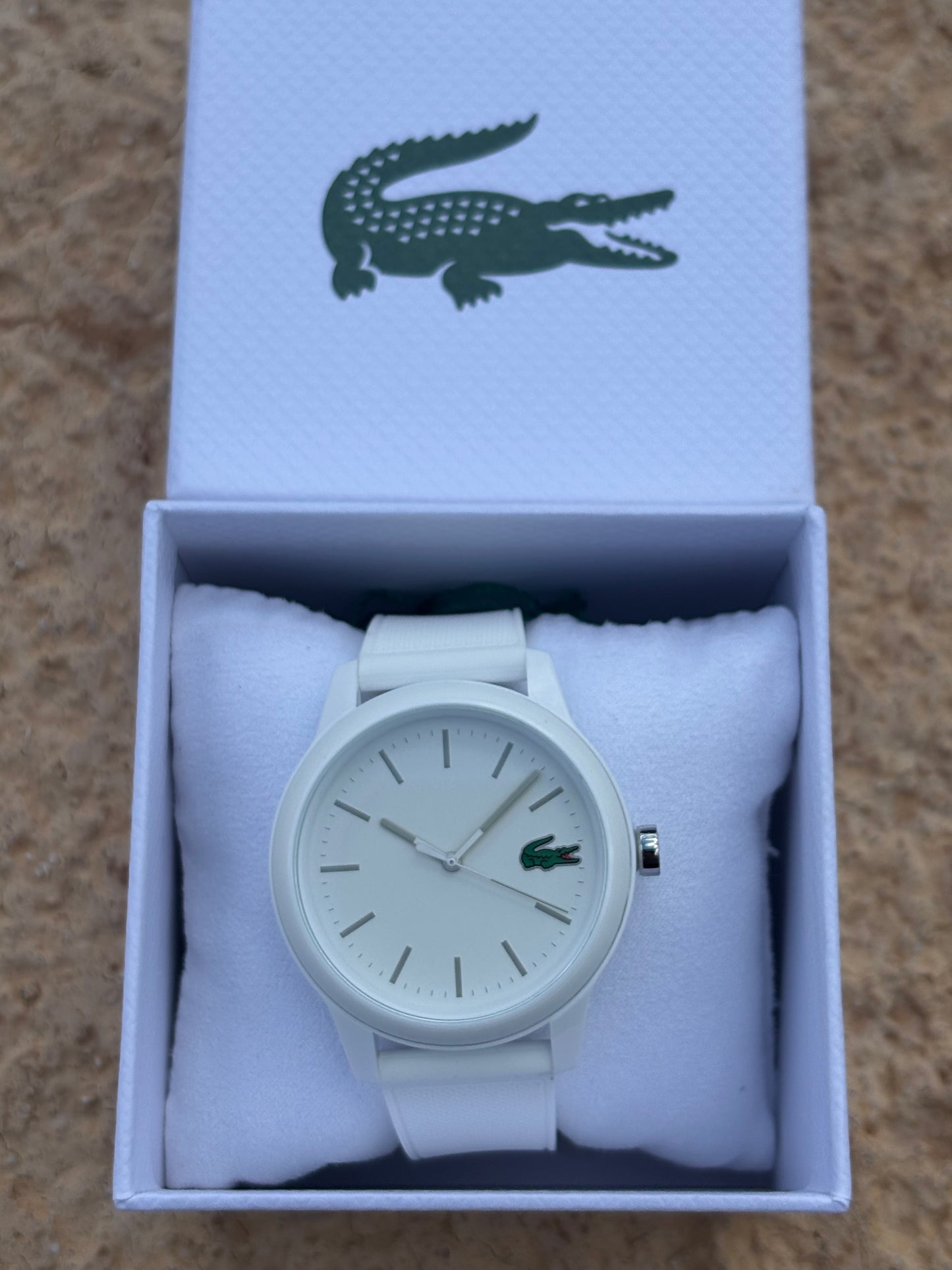 Lacoste L.12.12 White Silicone Watch 2010984 ā BNWT