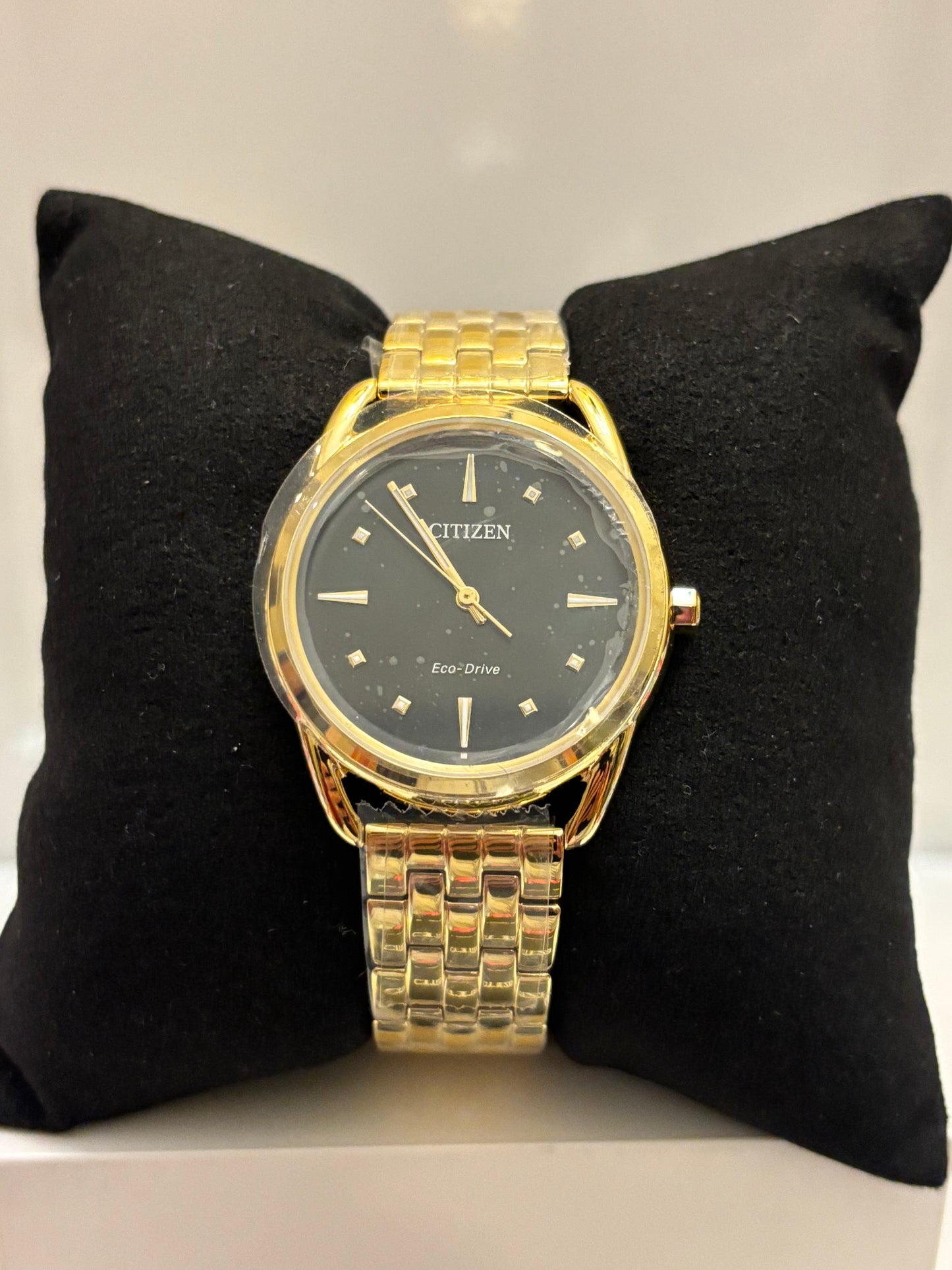 Citizen Eco-Drive FE7092-50E Women’s Dress Classic Gold-Tone Stainless Steel Watch