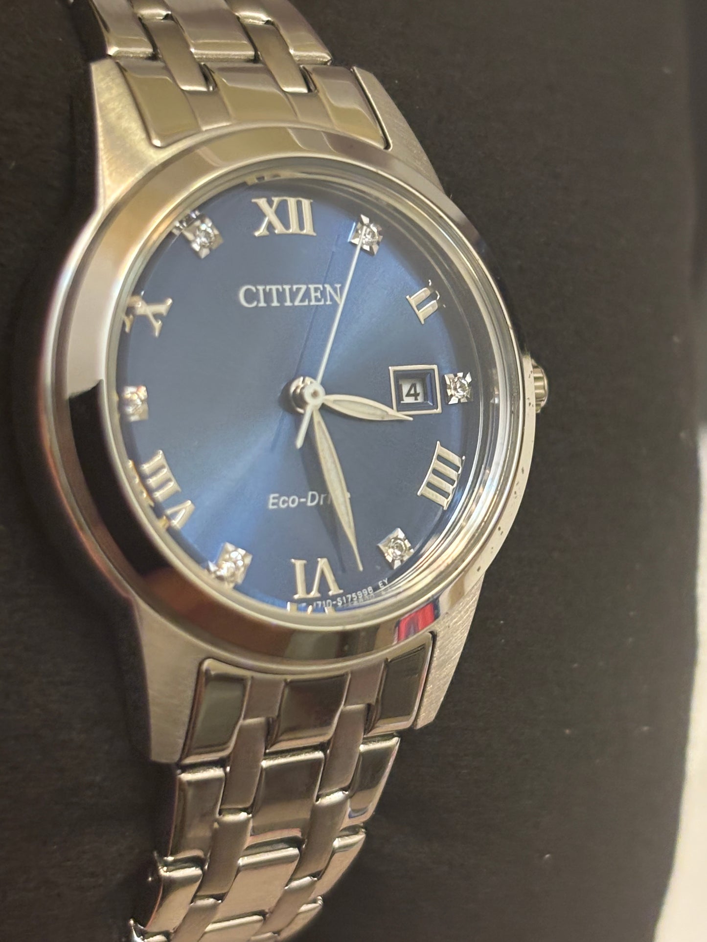 Citizen Eco-Drive FE1240-57L Women’s Classic Blue Dial Stainless Steel Watch