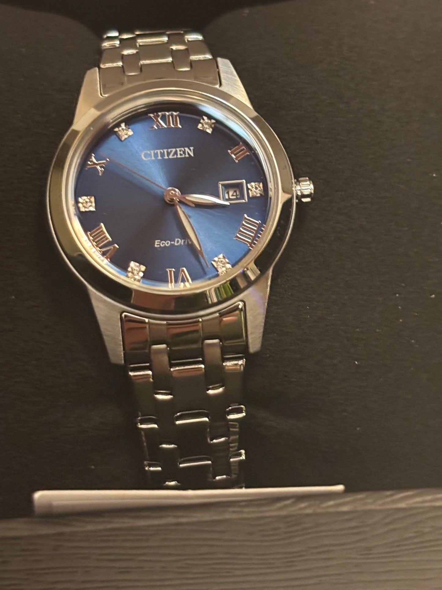 Citizen Eco-Drive FE1240-57L Women’s Classic Blue Dial Stainless Steel Watch