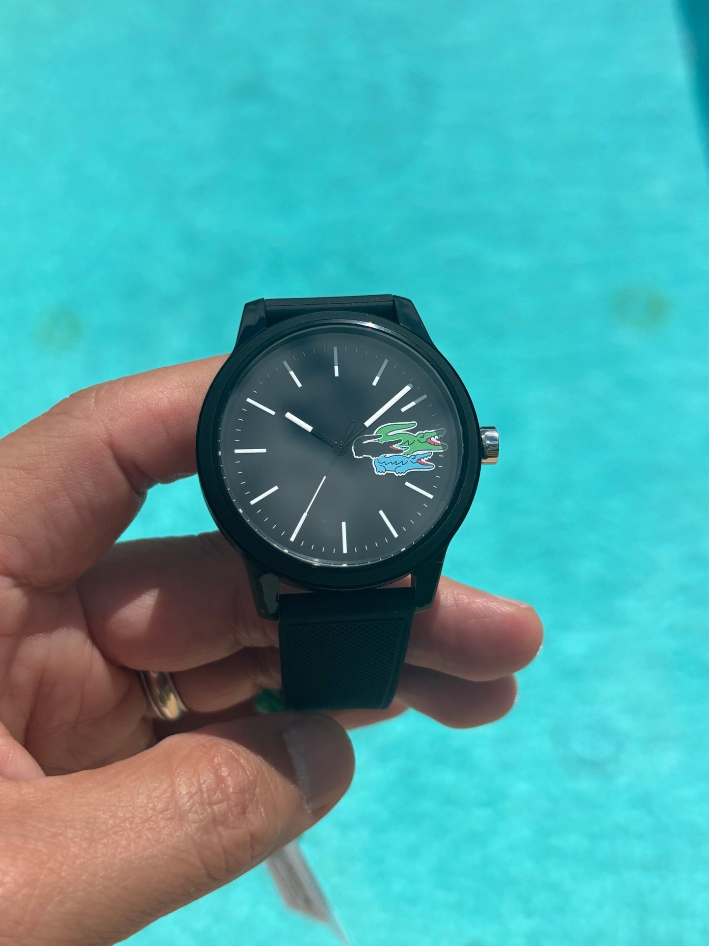 Lacoste L.12.12 Men’s Watch 2011134 – Black Silicone, 42 mm