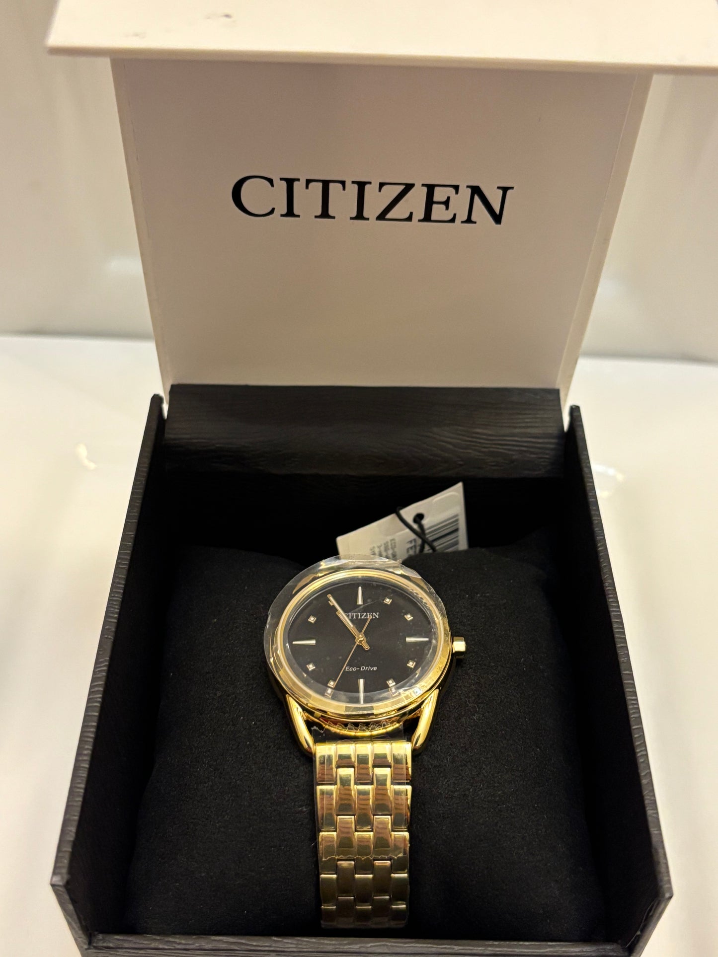 Citizen Eco-Drive FE7092-50E Women’s Dress Classic Gold-Tone Stainless Steel Watch