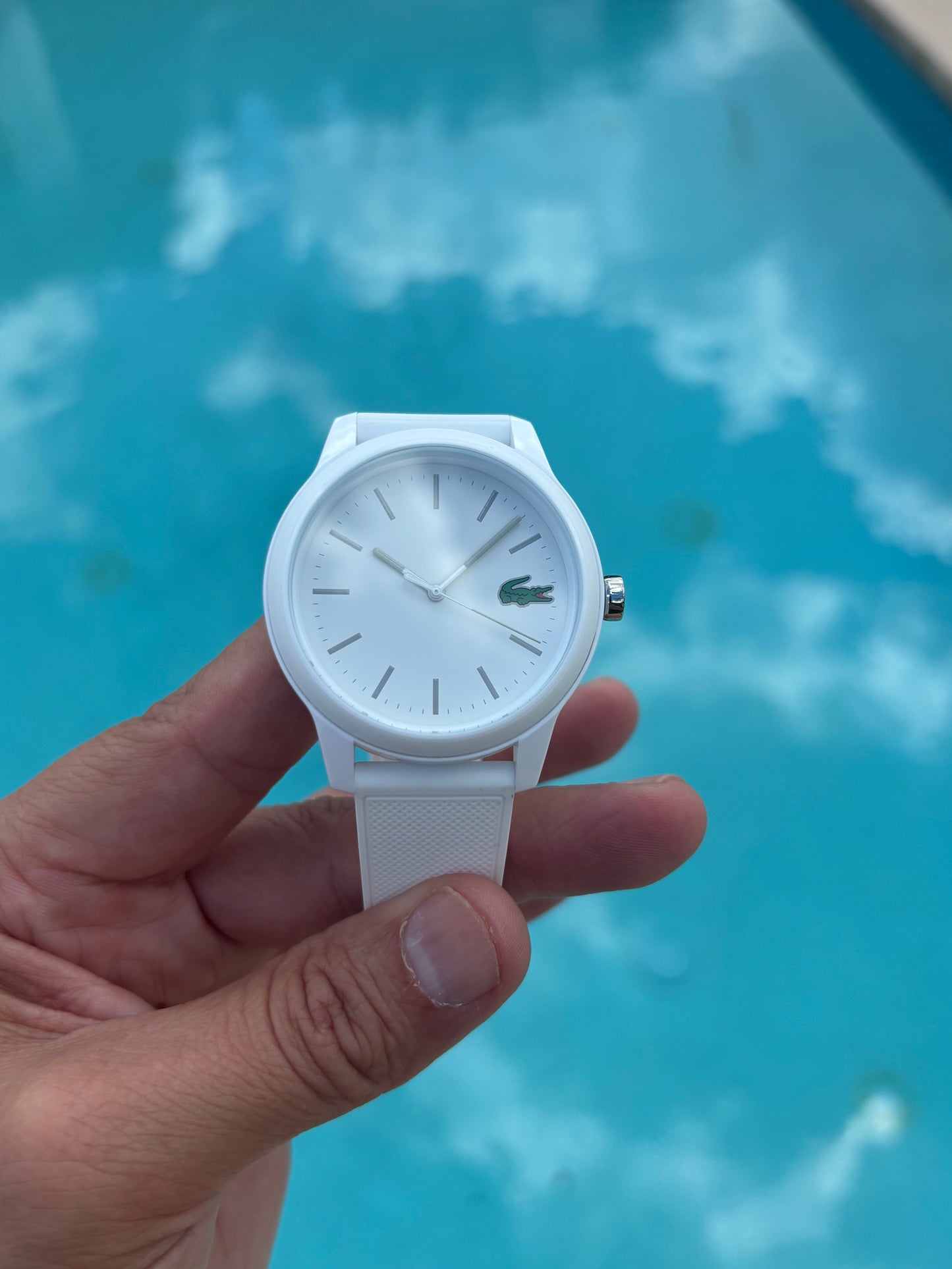 Lacoste L.12.12 White Silicone Watch 2010984 ā BNWT