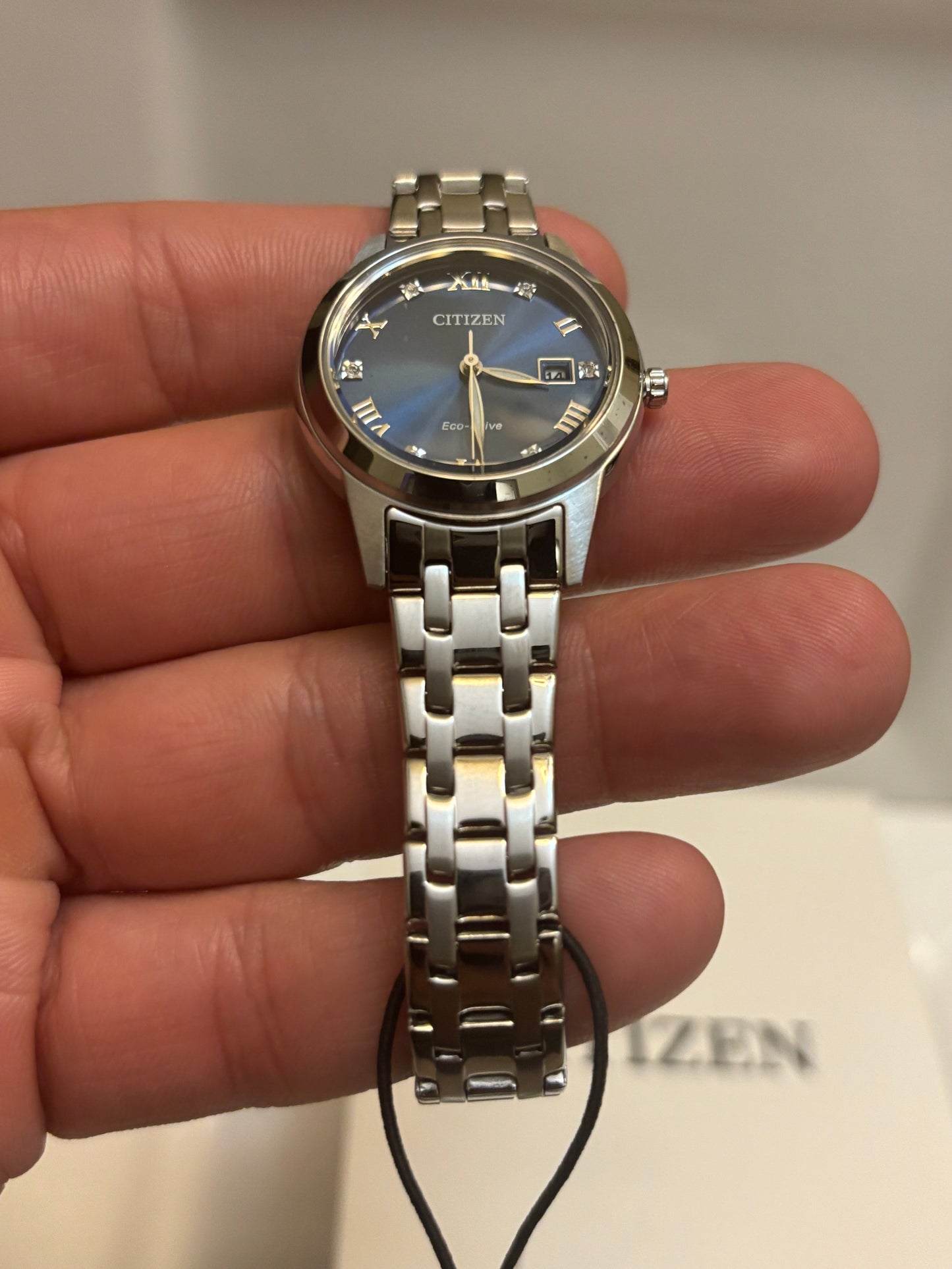 Citizen Eco-Drive FE1240-57L Women’s Classic Blue Dial Stainless Steel Watch