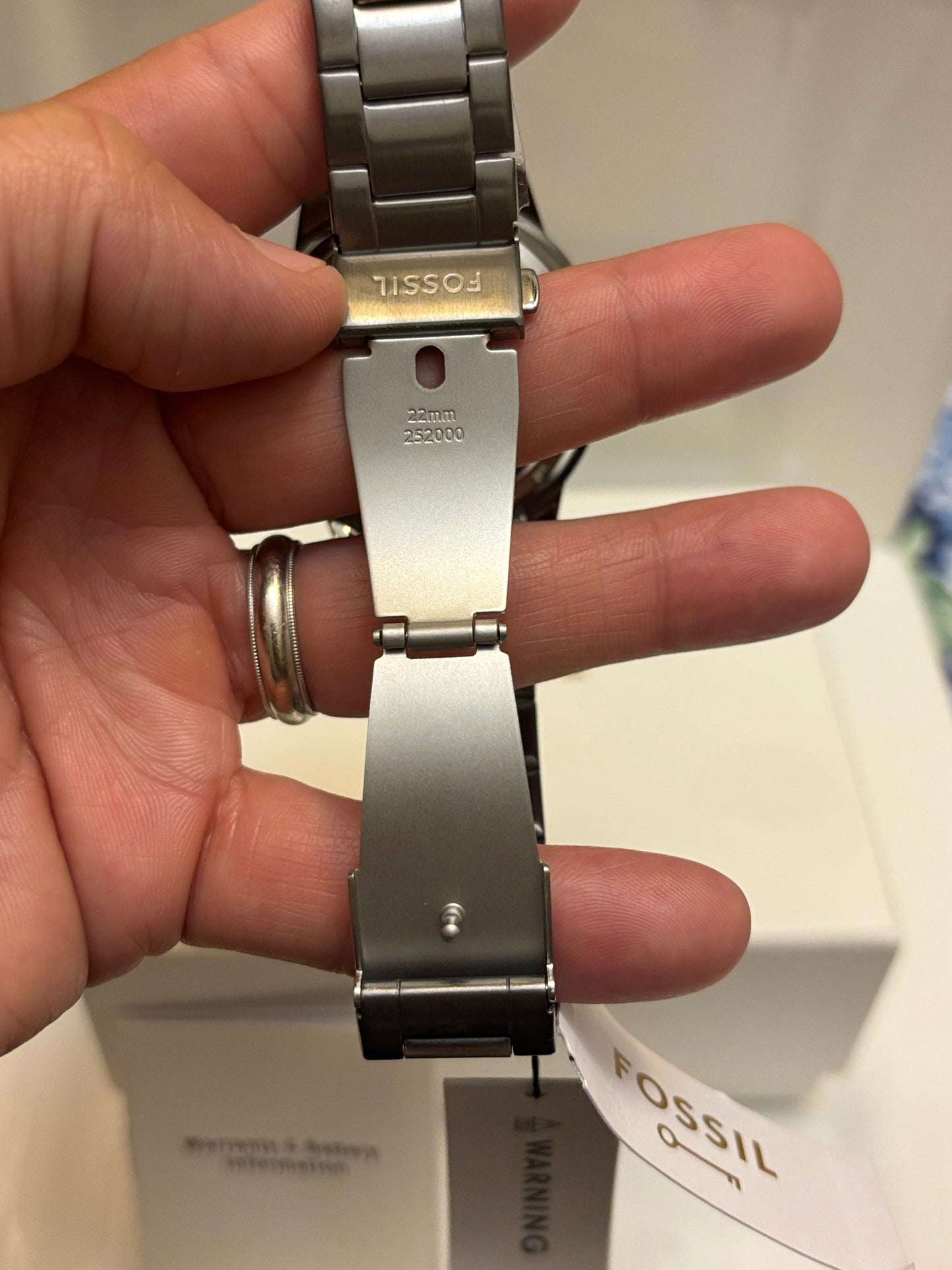 Fossil Bannon BQ2785SET Watch + Extra Strap Box Set — Smoke Stainless — Free Shipping