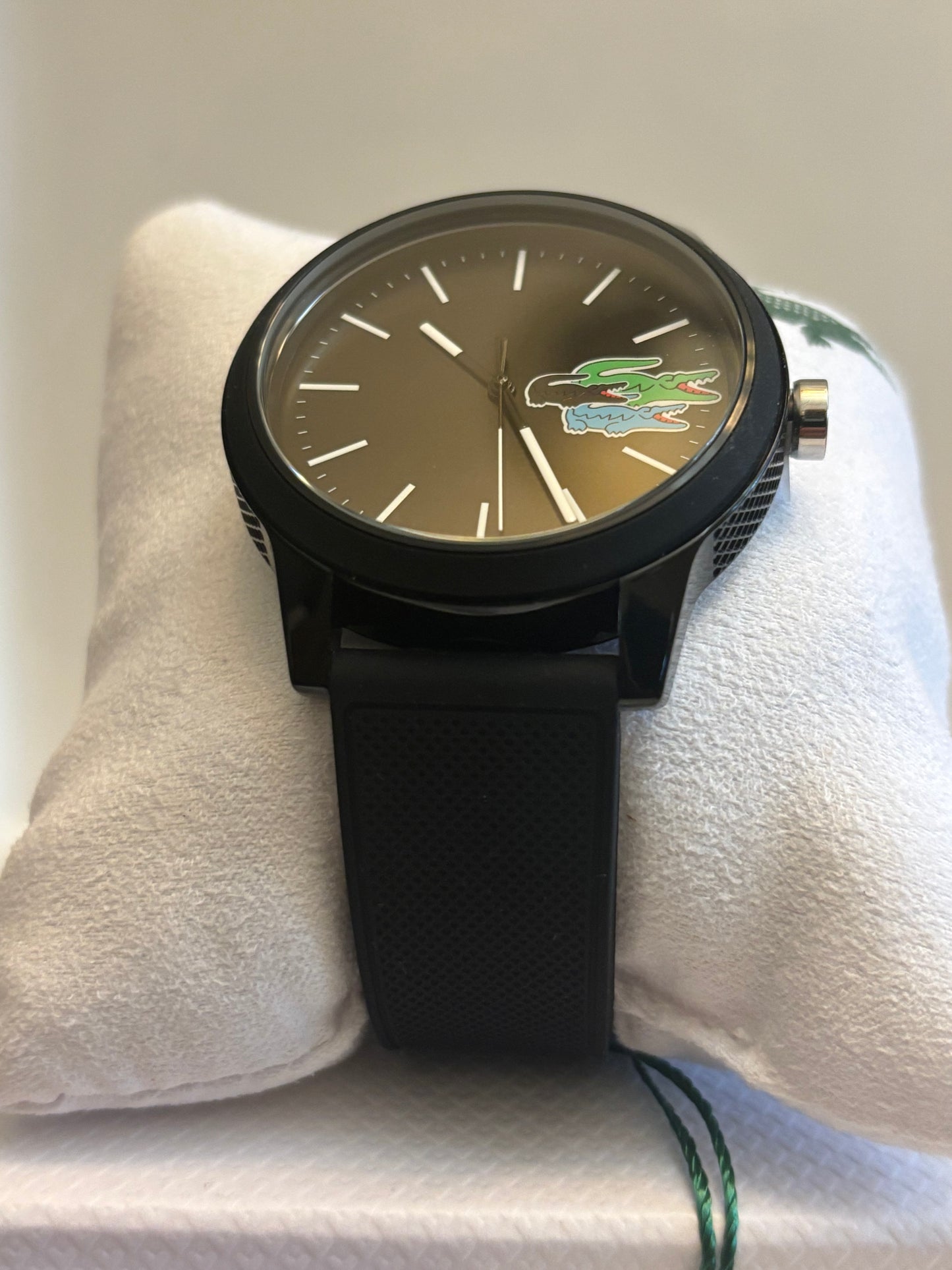 Lacoste L.12.12 Men’s Watch 2011134 – Black Silicone, 42 mm