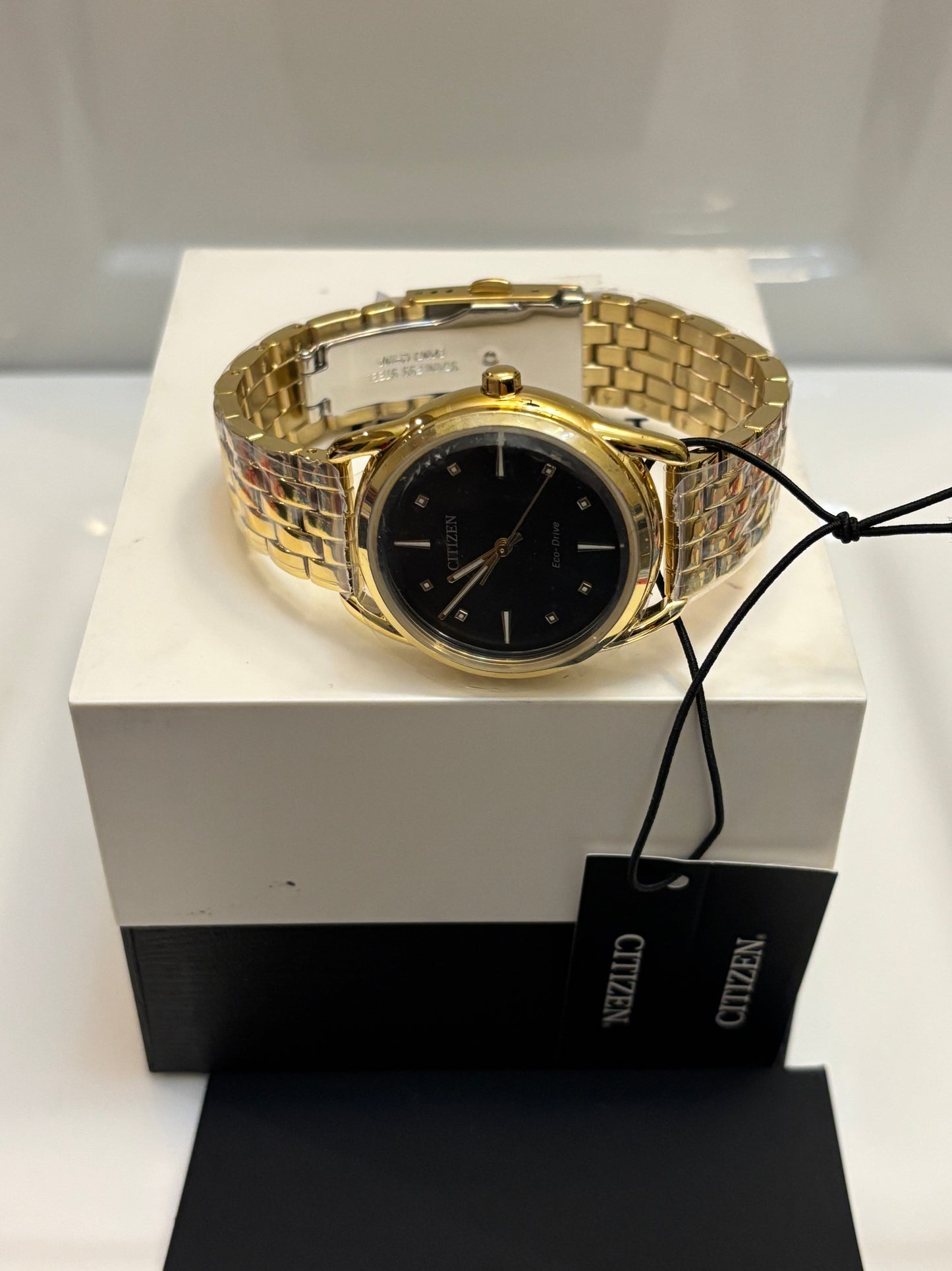 Citizen Eco-Drive FE7092-50E Women’s Dress Classic Gold-Tone Stainless Steel Watch