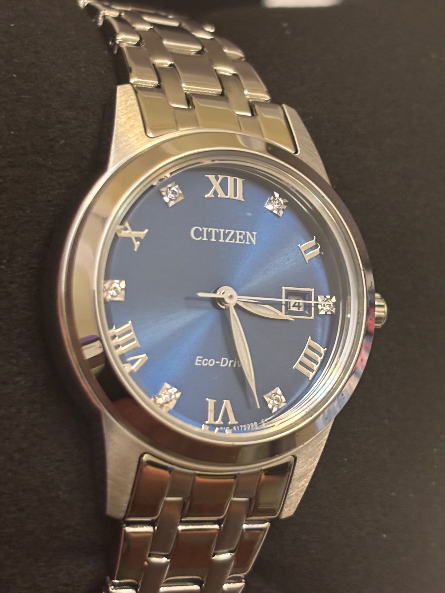 Citizen Eco-Drive FE1240-57L Women’s Classic Blue Dial Stainless Steel Watch