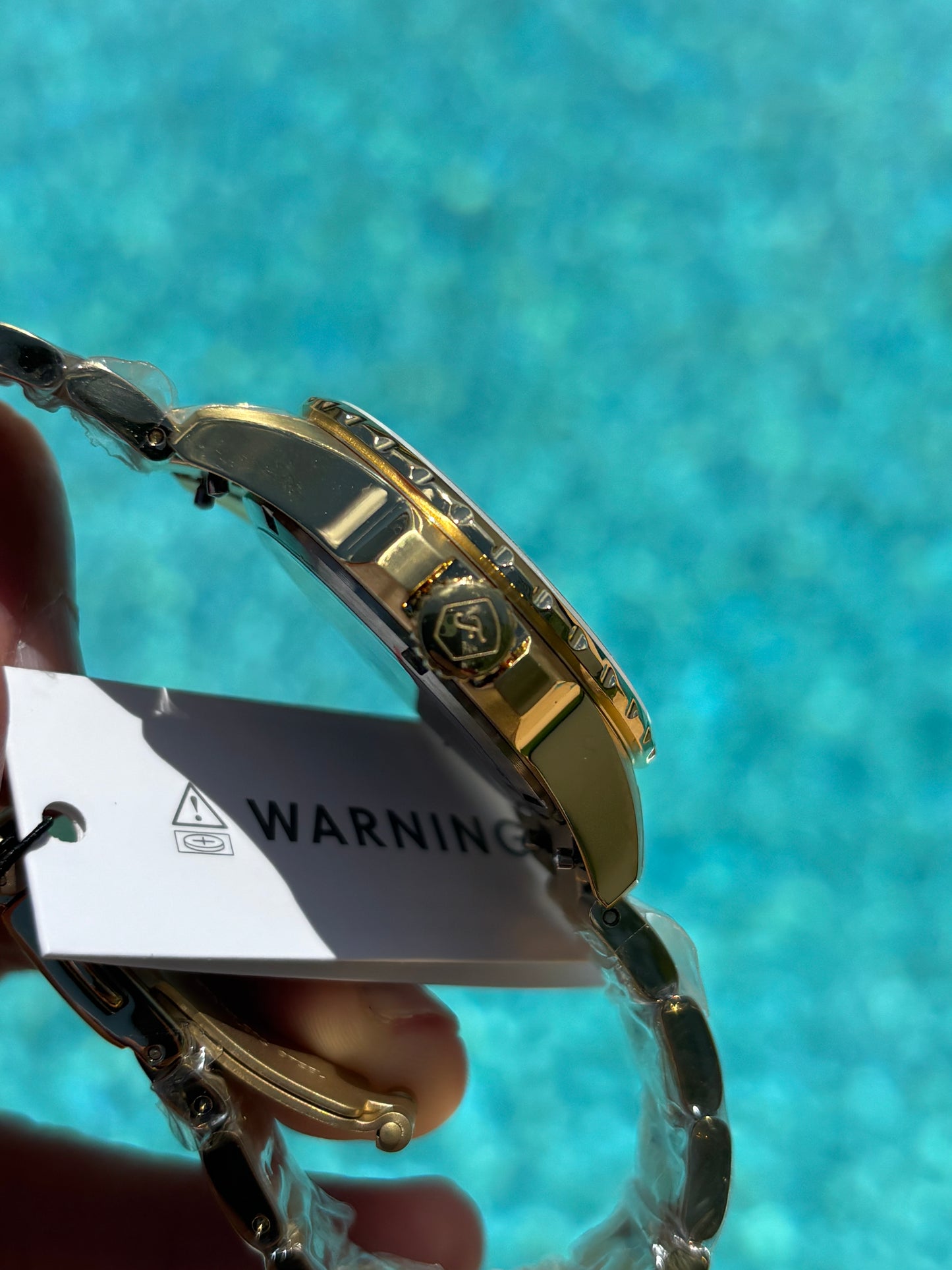 Fossil Blue Dive Women’s Gold Stainless Steel 36mm White Dial Watch ES5350