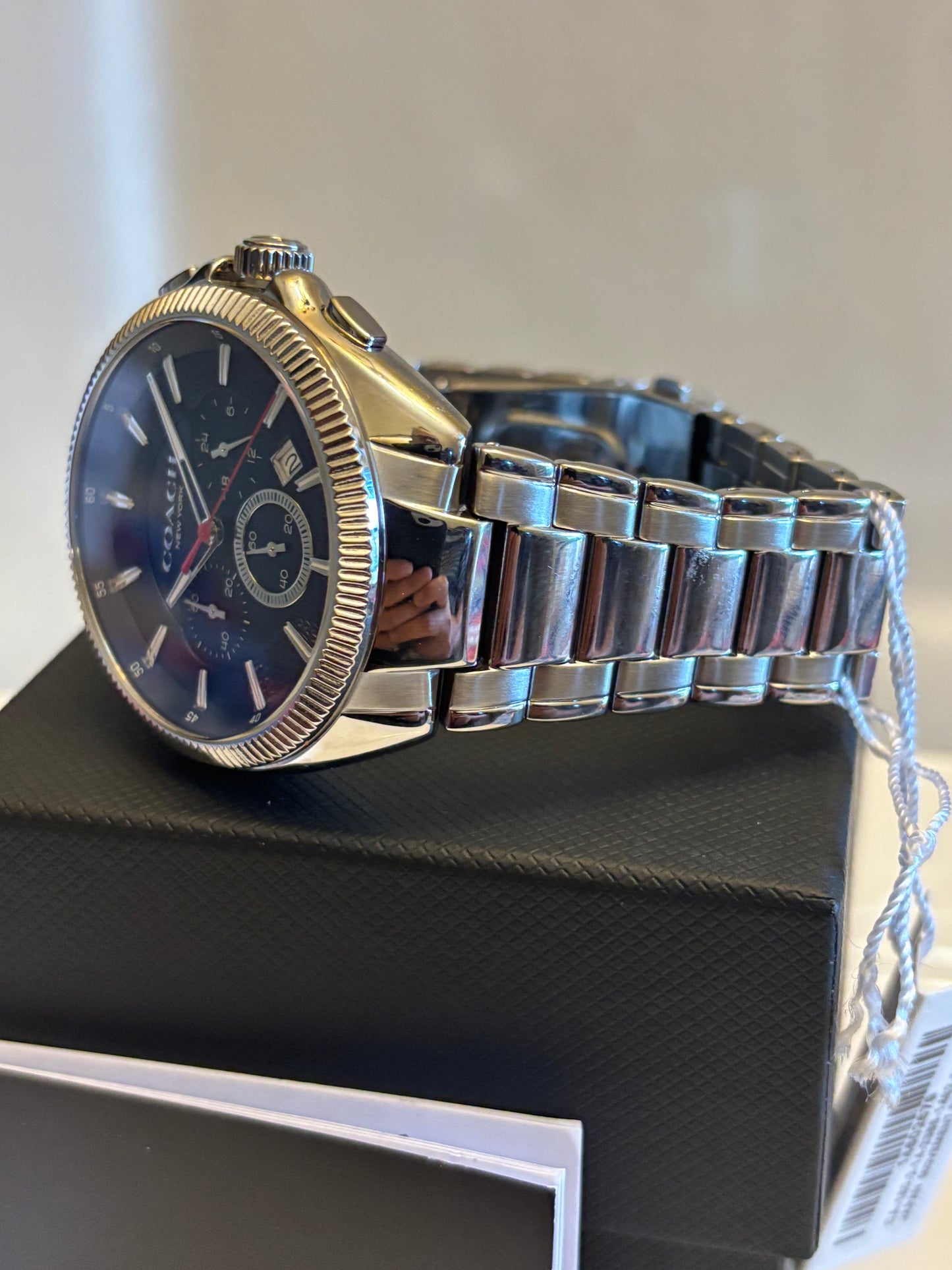 Coach Chronograph 14602679 Men’s Stainless Steel Blue Dial Watch